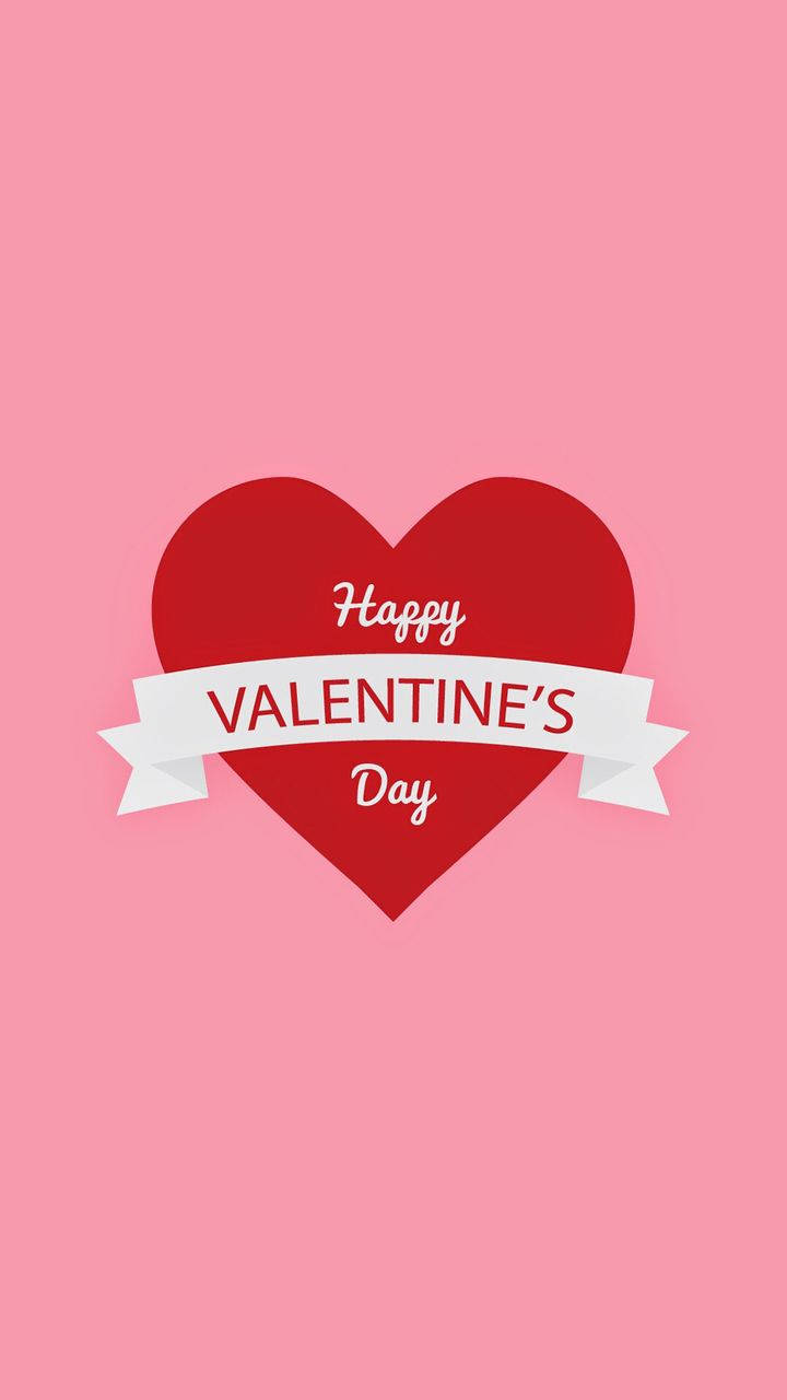 "Express your love with a big red heart this Valentine's Day" Picha ya Ukuta