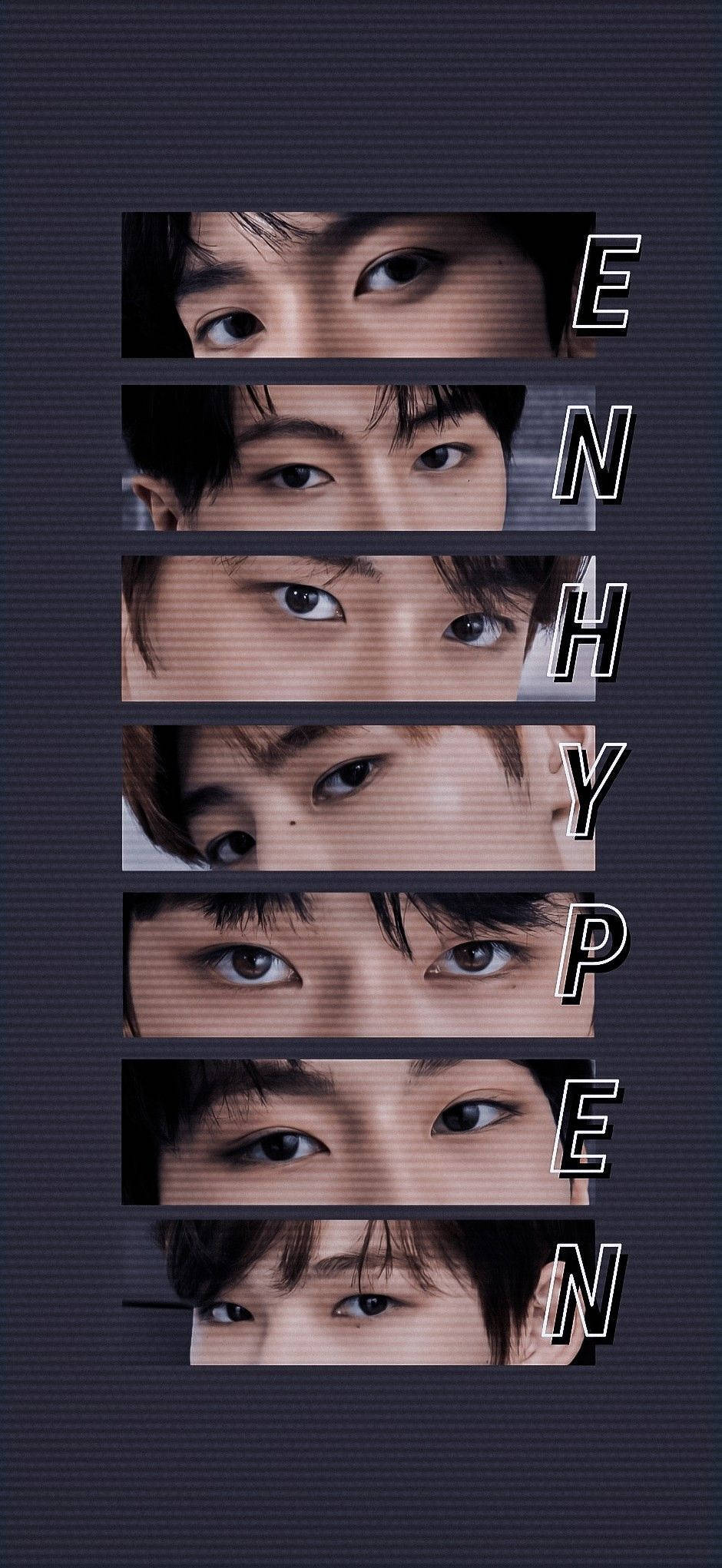 Eye Collage Enhypen Aesthetic Picha ya Ukuta