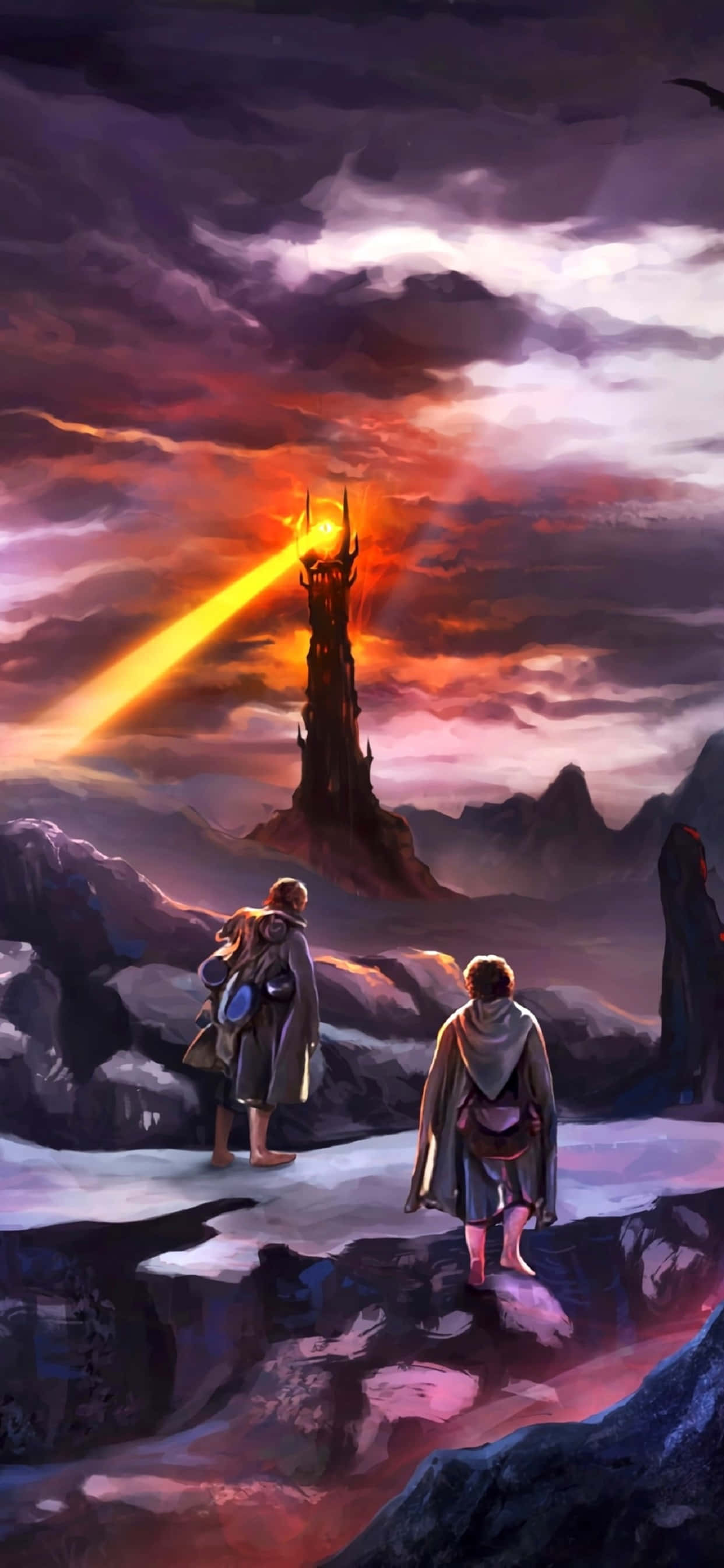 Eye Of Sauron iPhone Xs Max Shadow Of Mordor Background Picha ya Ukuta