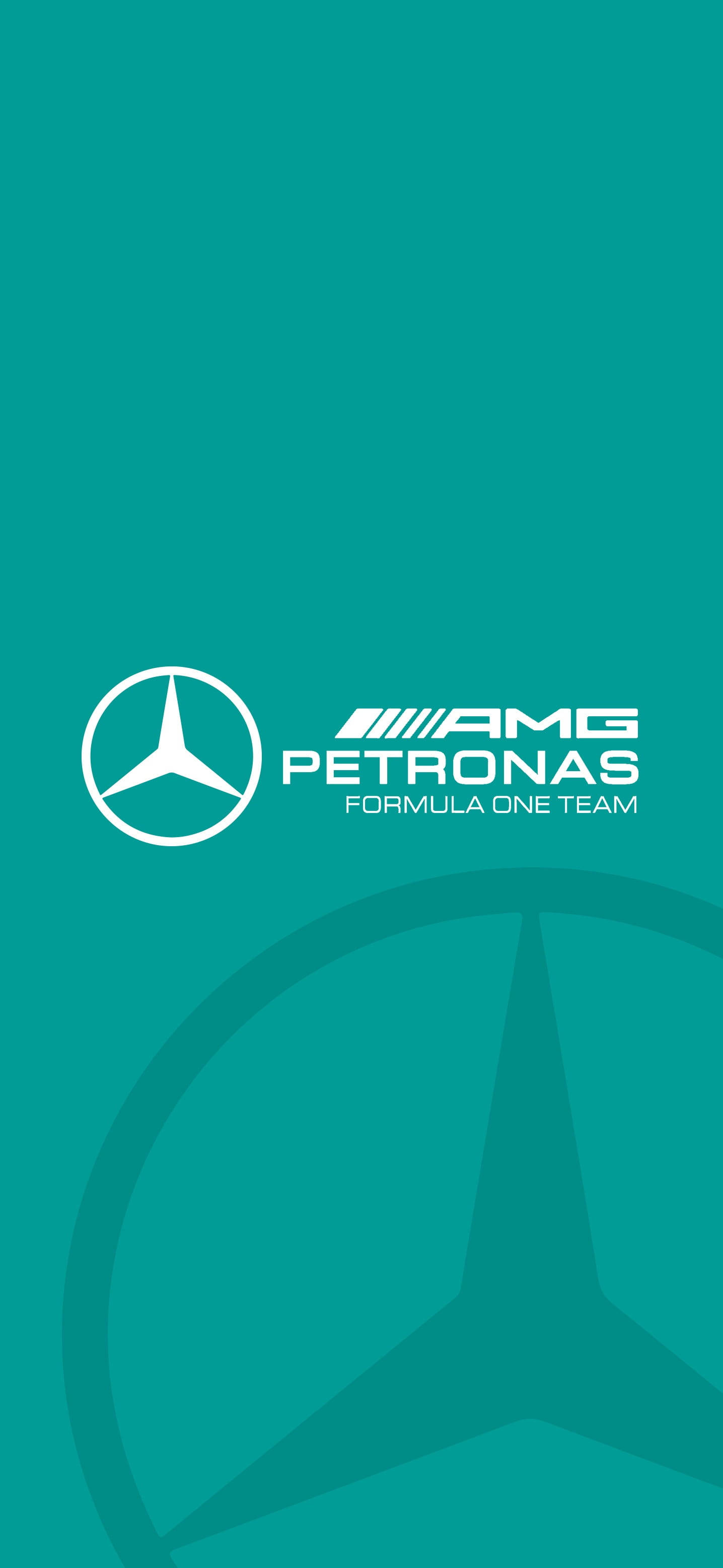 F1 AMG Petronas Teal Logo iPhone Picha ya Ukuta