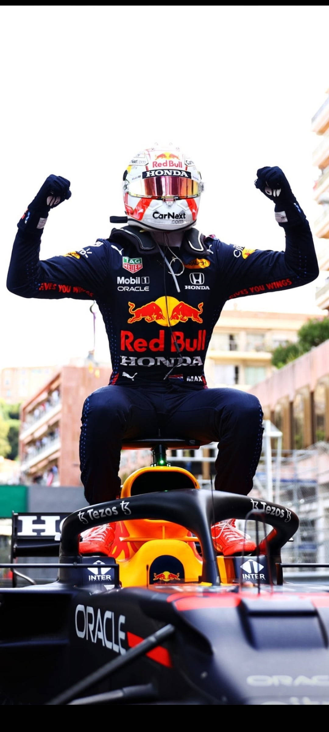 F1 Max Verstappen Monaco GP Victory iPhone Picha ya Ukuta