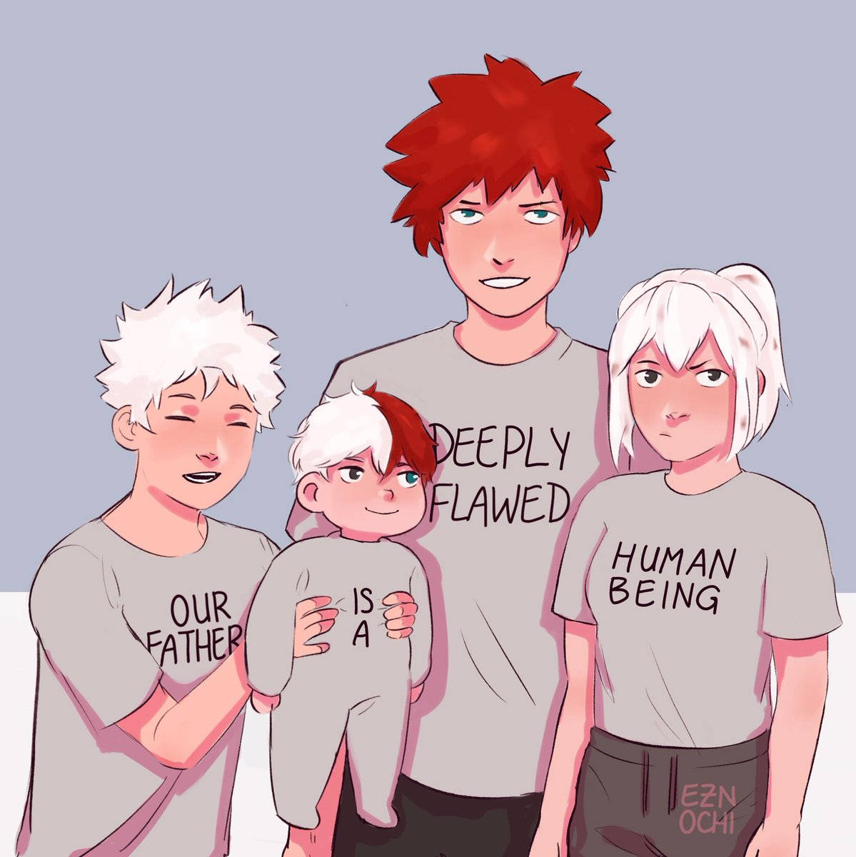 Familia ya Todoroki Vistia za Kaulizi Picha ya Ukuta