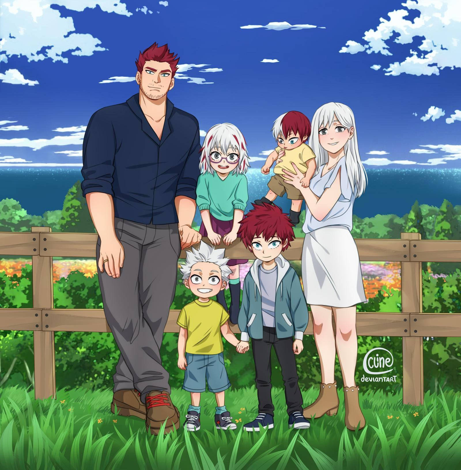 Familia ya Todoroki Mandhari ya Asili Picha ya Ukuta