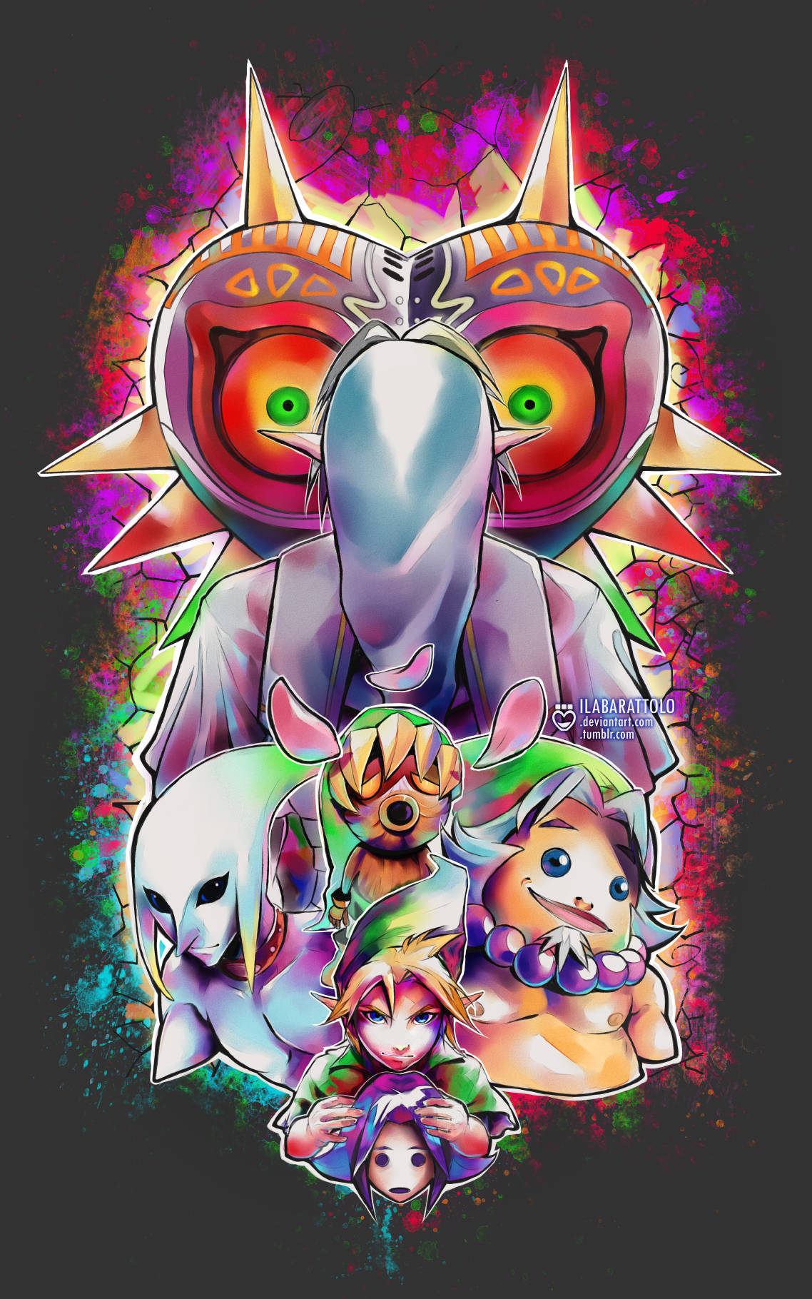 Fan Art ya Majora's Mask Picha ya Ukuta