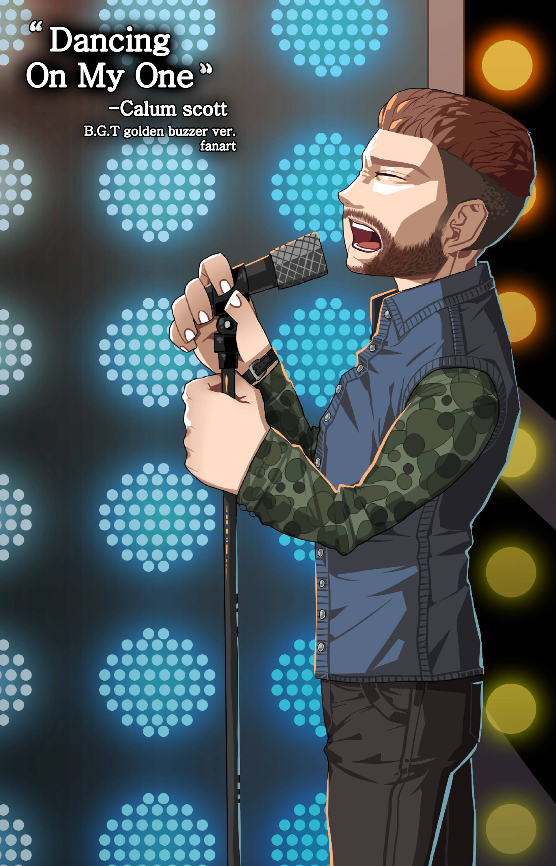 Fanart ya Calum Scott Picha ya Ukuta