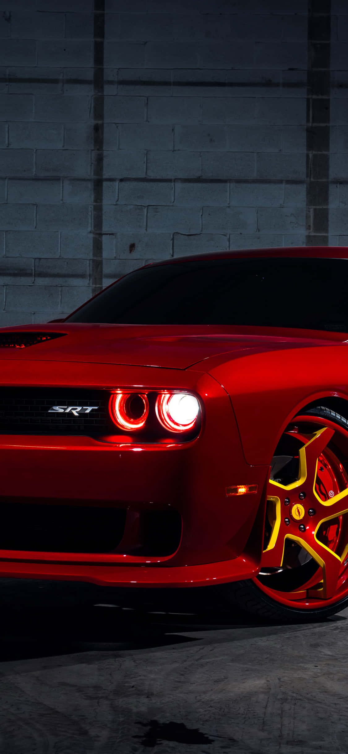 "Feel the power of the Dodge Hellcat!" Picha ya Ukuta