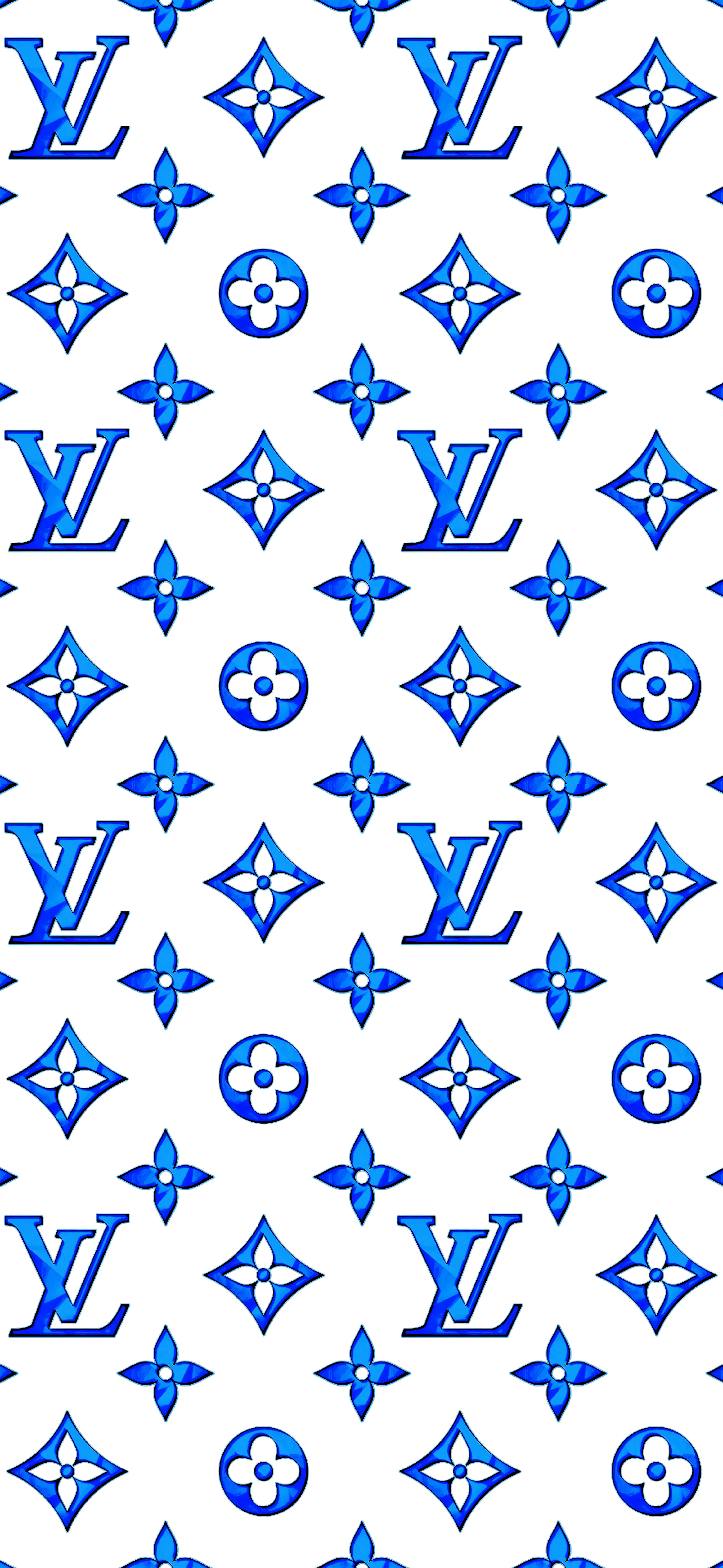 “Fanya statement ya stylish na ya luxurious katika Louis Vuitton Blue” Picha ya Ukuta