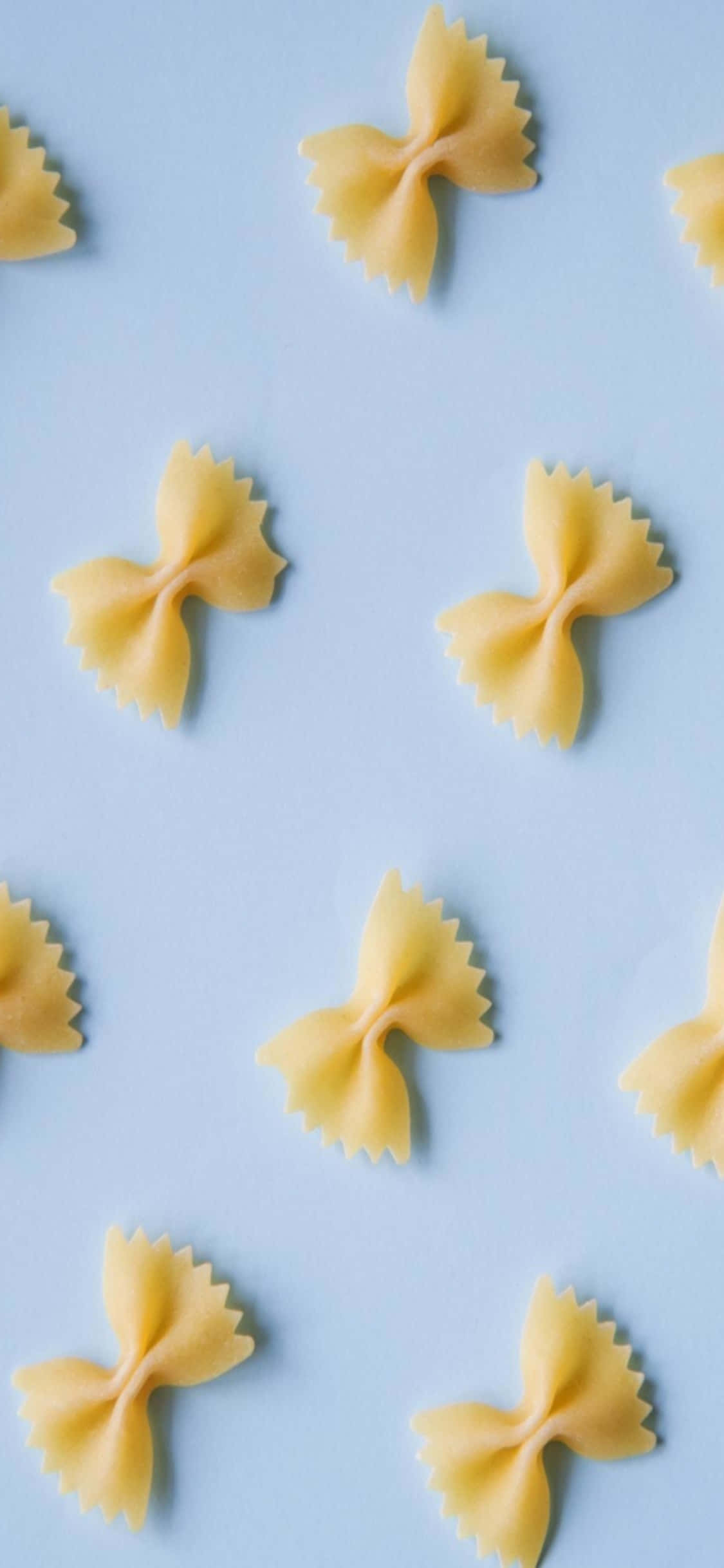 Farfalle iPhone X Mandhari ya Pasta Picha ya Ukuta