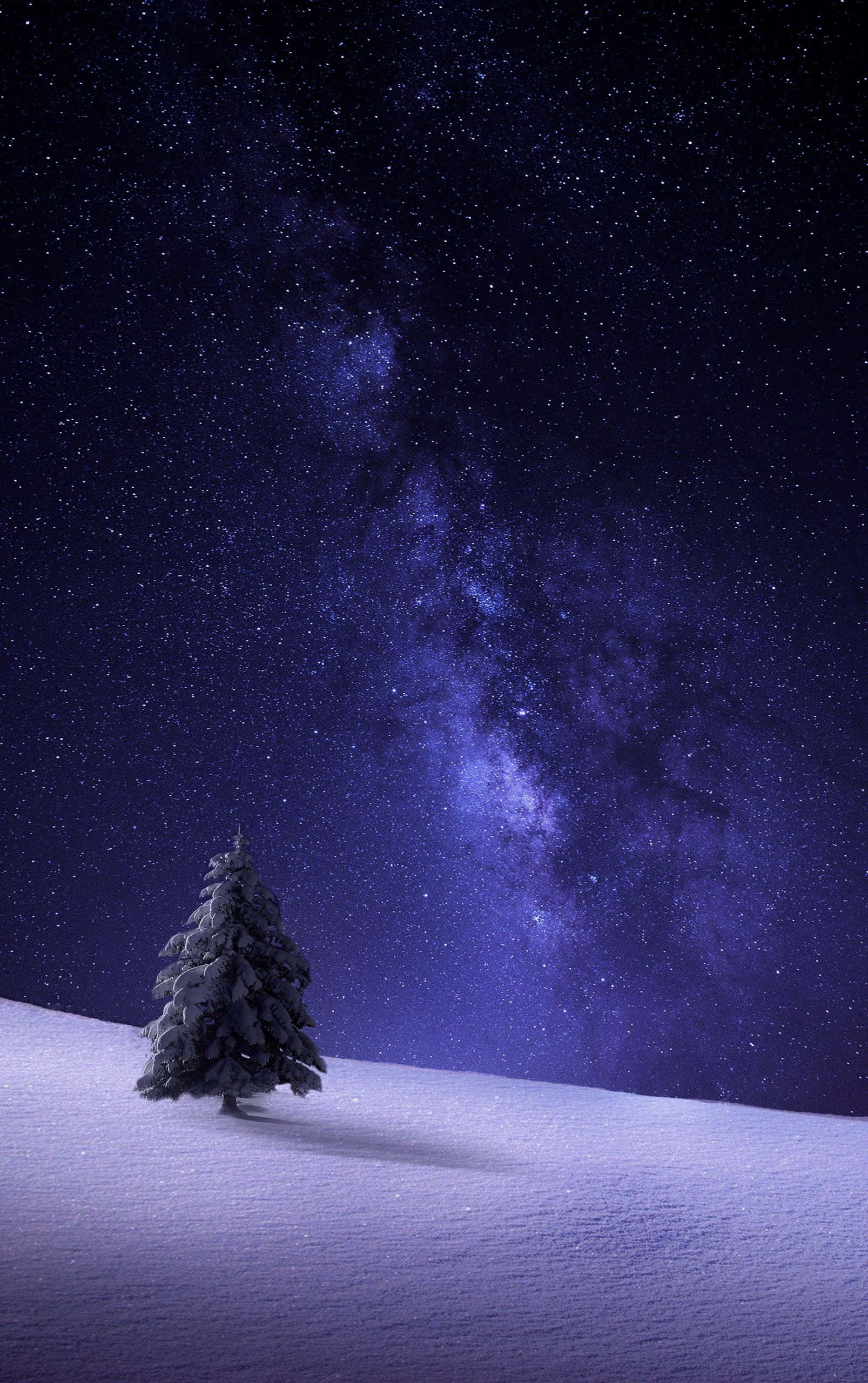 Feel the chill of winter with the Snow iPhone Picha ya Ukuta
