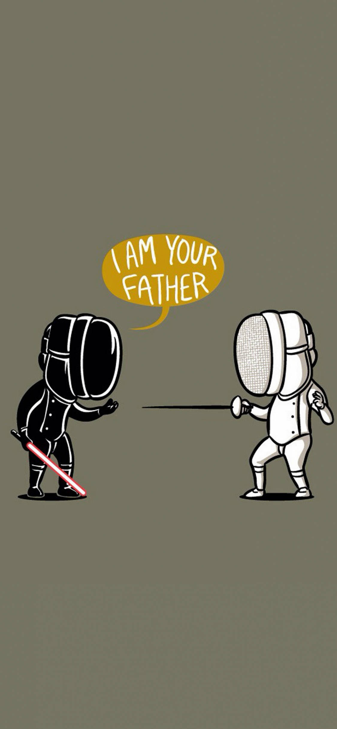 Fencing Star Wars Parody Art Picha ya Ukuta