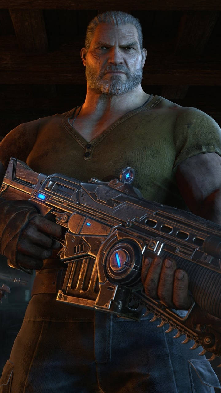 Fenix Ina Bunduki Gears 5 Simu Picha ya Ukuta