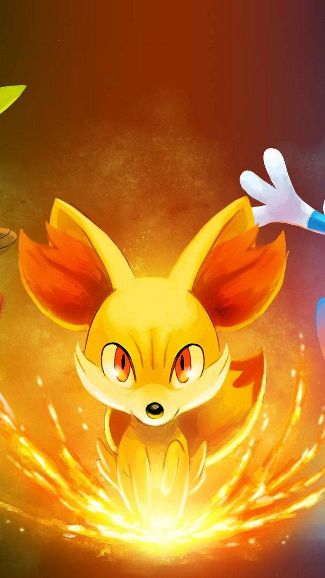 Fennekin Moto wa Pokemon iPhone Picha ya Ukuta
