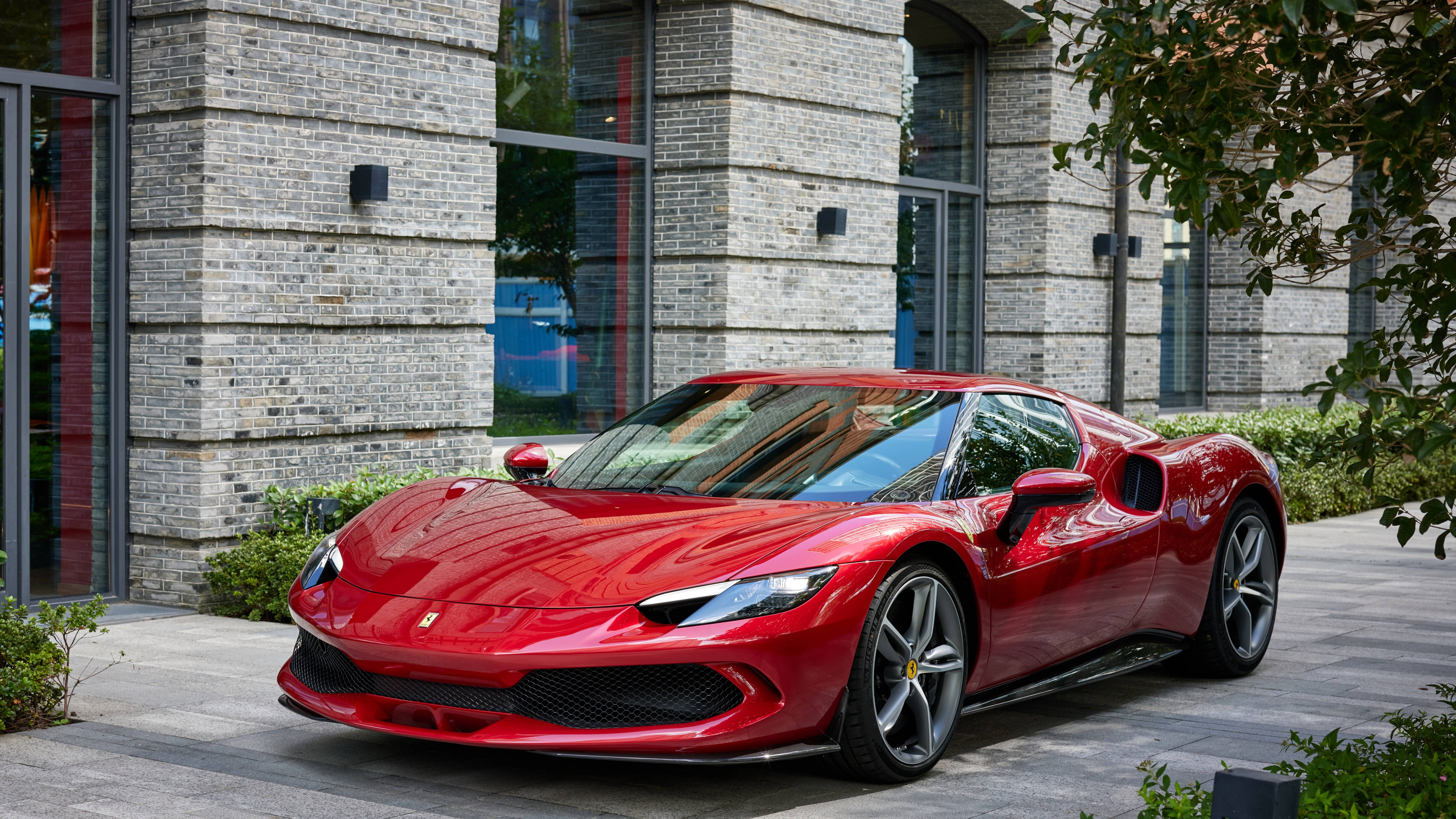 Ferrari 296 GTB 4K Laptop Gari Picha ya Ukuta