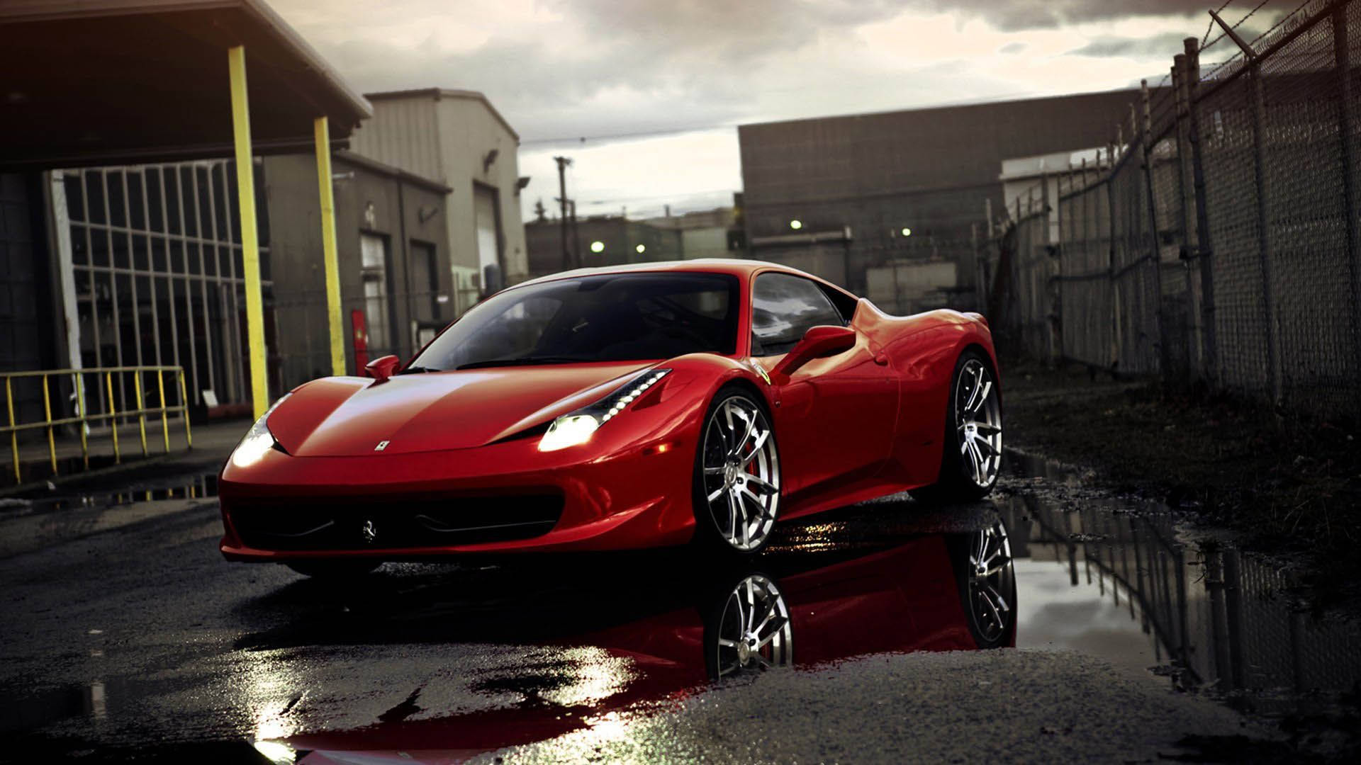 Ferrari 458 Rosso Corsa 1920x1080 Picha ya Ukuta