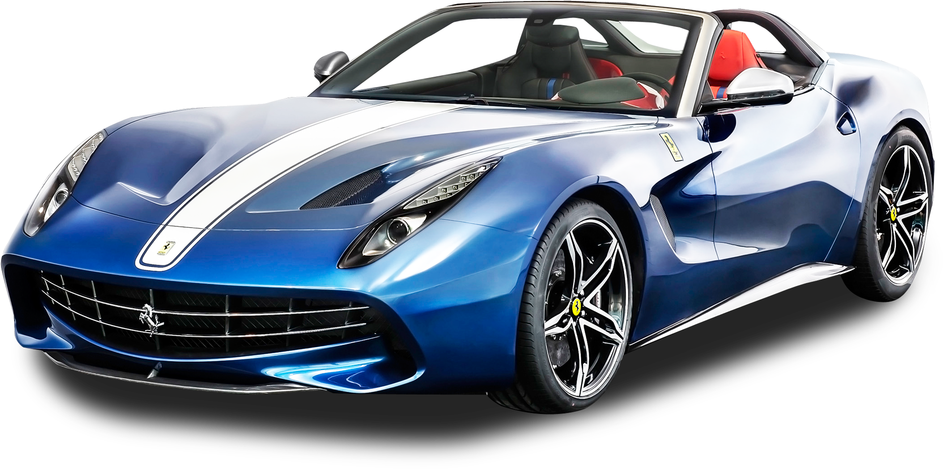 Ferrari Bluu Inayotumbua Mwendo Picha ya Ukuta