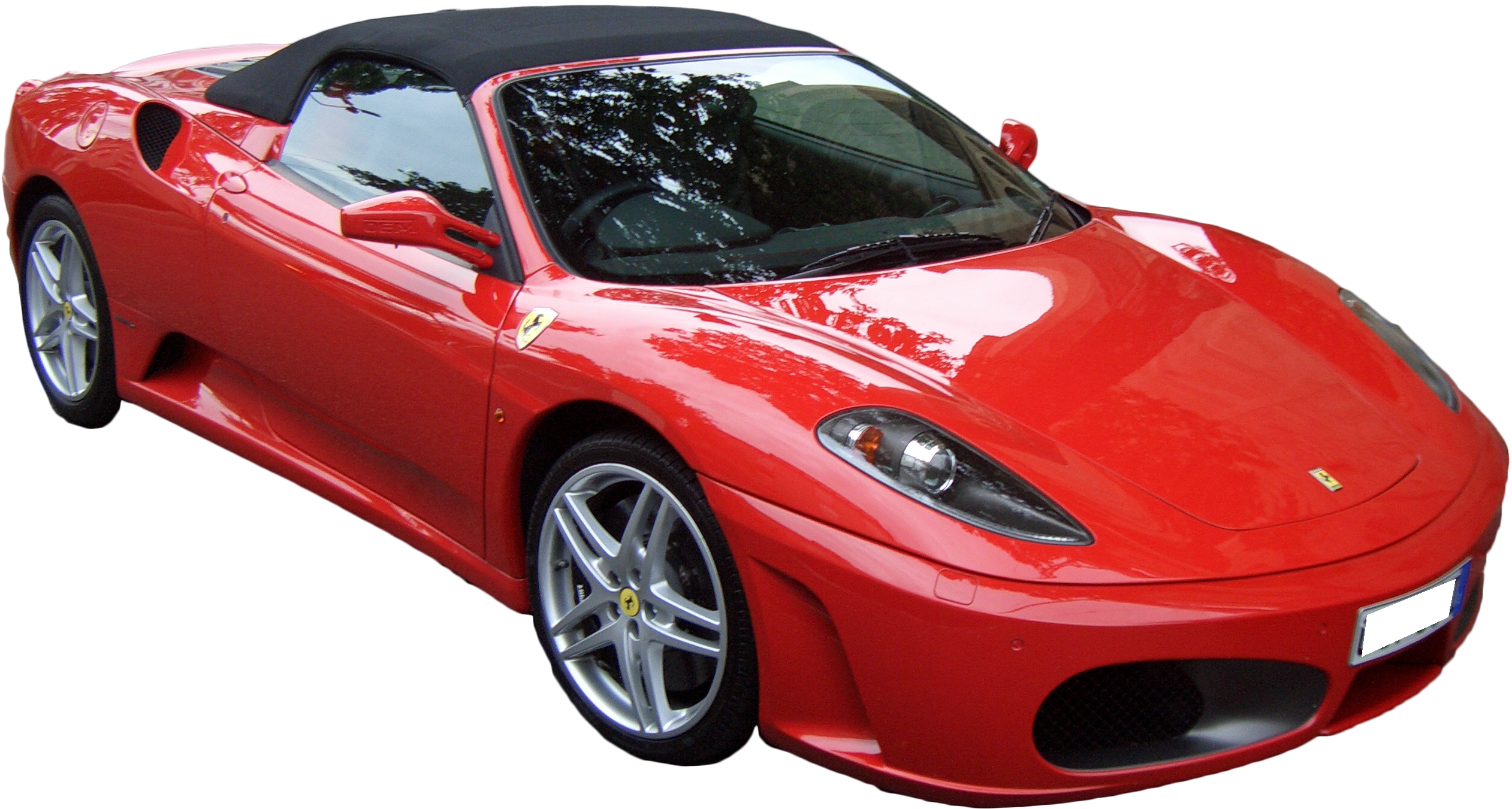 Ferrari F430 Spider Nyekundu Inayobadilika Picha ya Ukuta