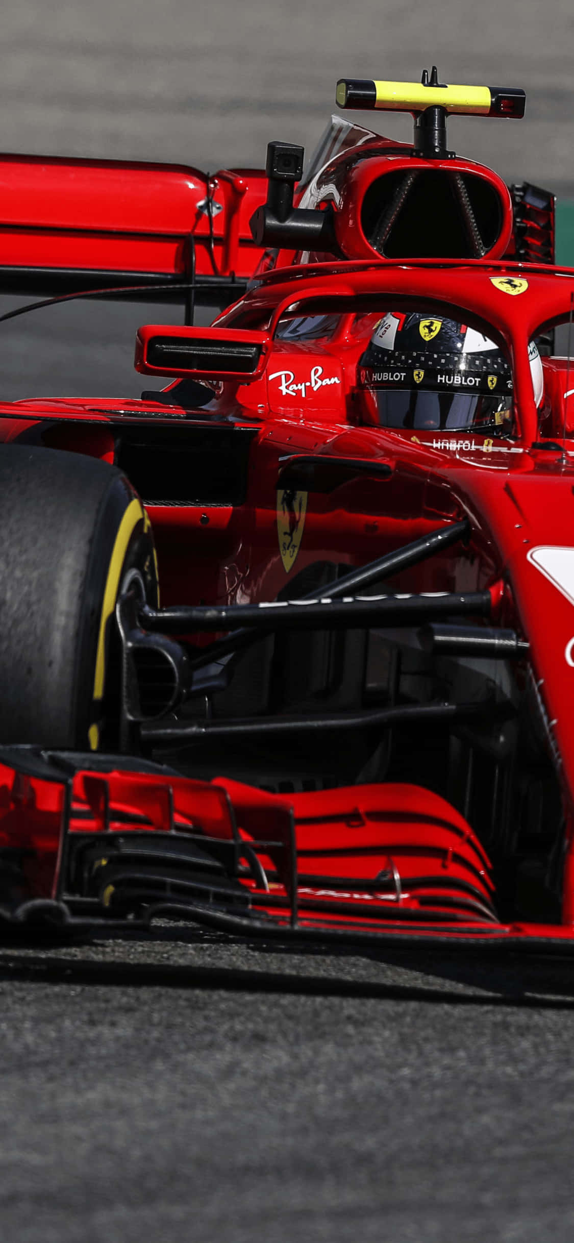 Ferrari SF71H iPhone Xs F1 2018 Background Picha ya Ukuta