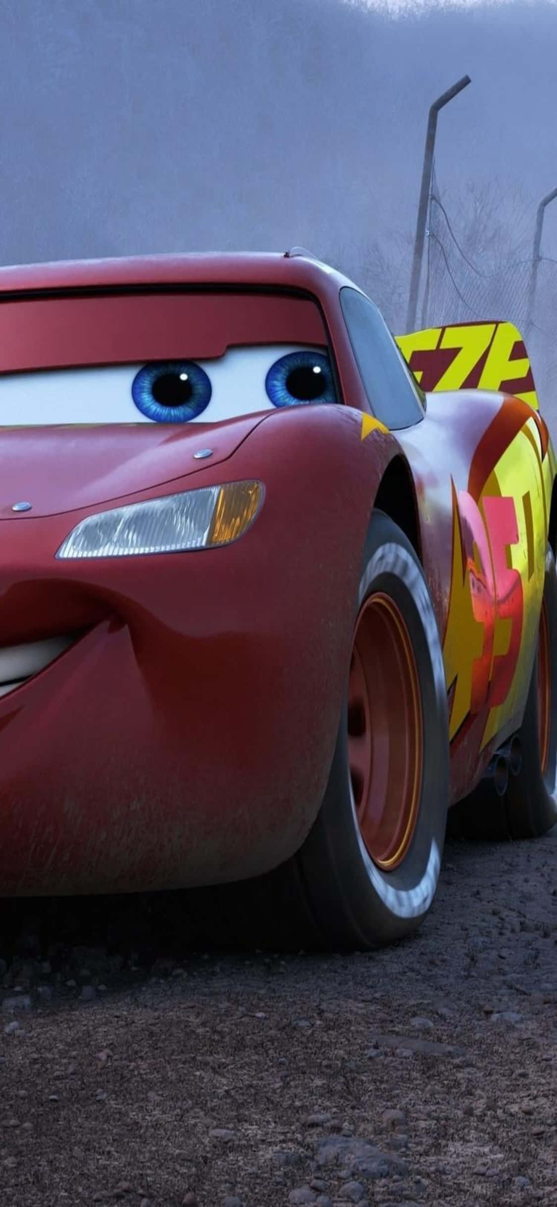 Fictional Anthropomorphic Stock Car iPhone X Cars Background Picha ya Ukuta