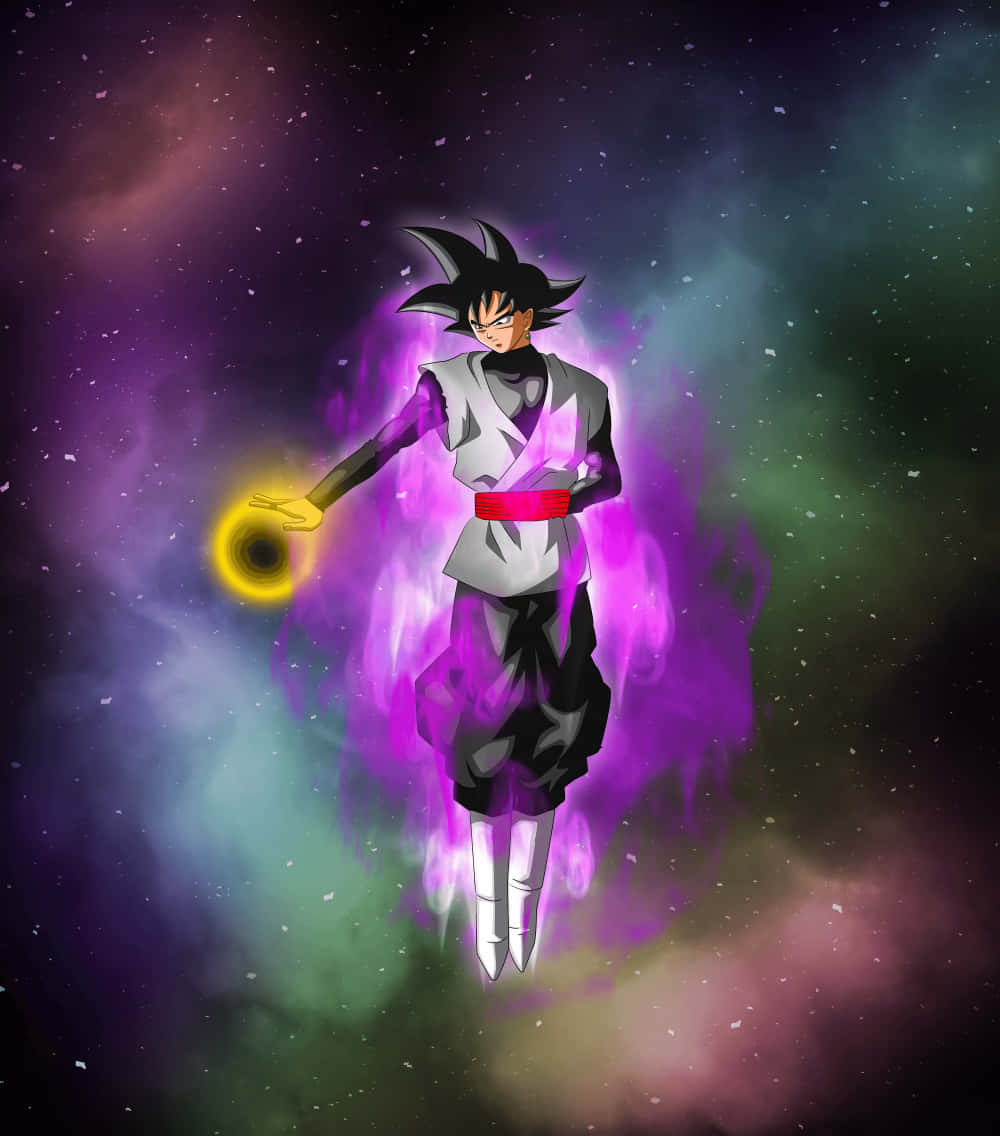 Fikia Uwezo Wako Kamili kama Goku Black Picha ya Ukuta