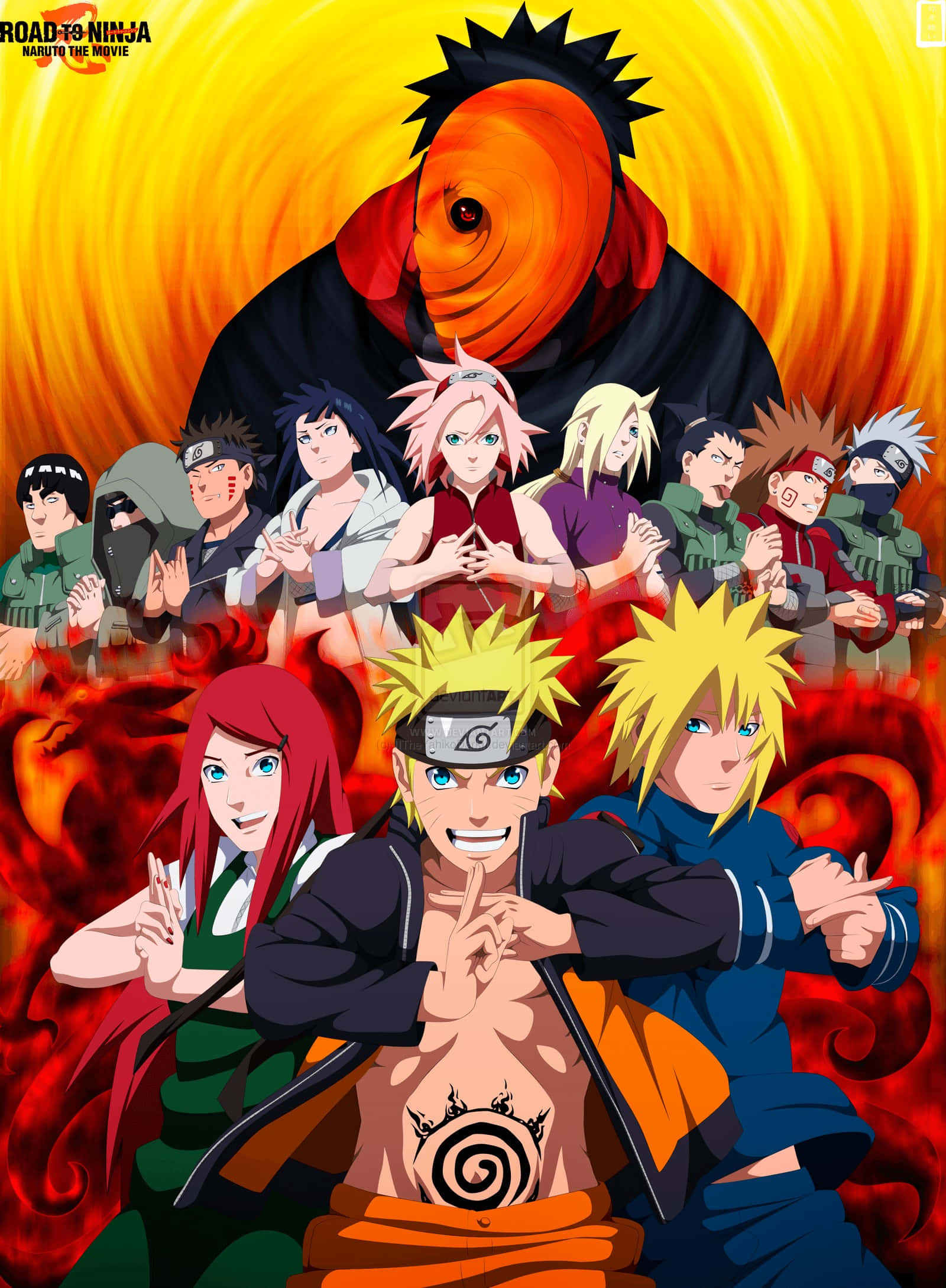 Filamu ya Naruto Shippuden Road To Ninja Manga Picha ya Ukuta