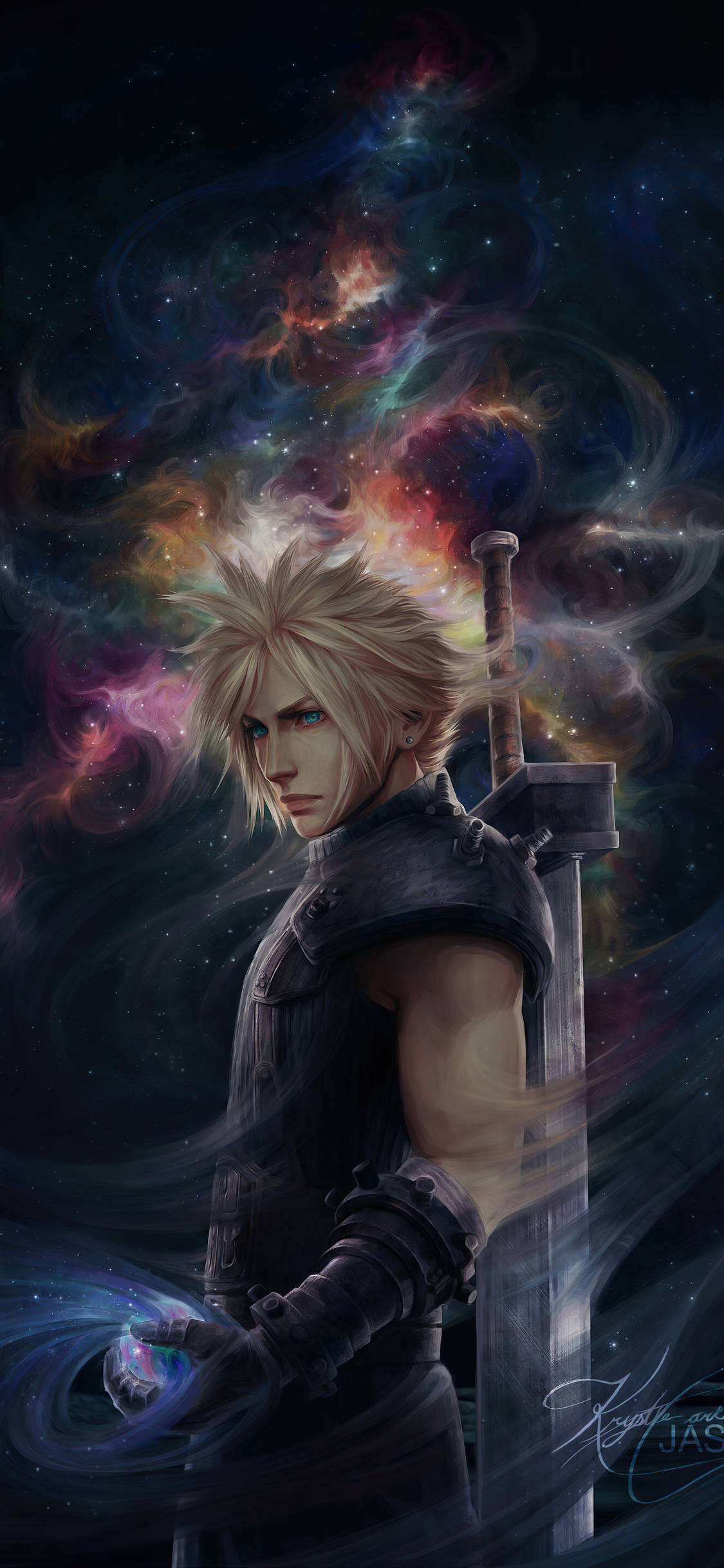 Final Fantasy iPhone Cloud Strife Picha ya Ukuta
