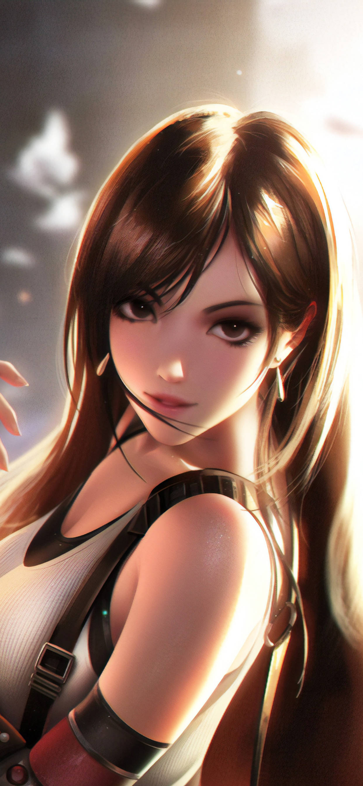 Final Fantasy iPhone Tifa Mrembo Picha ya Ukuta