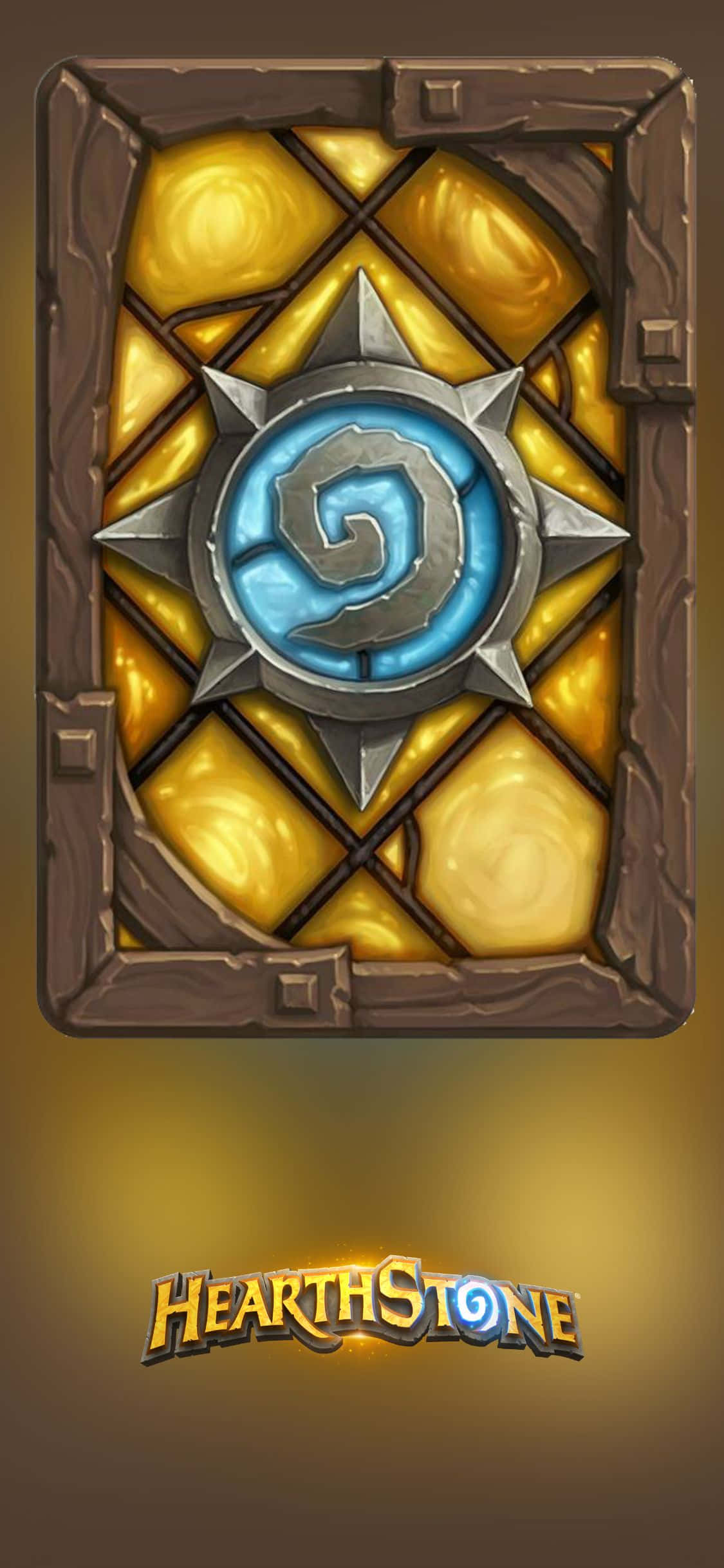 Fireside Card Back iPhone XS Hearthstone Background Picha ya Ukuta