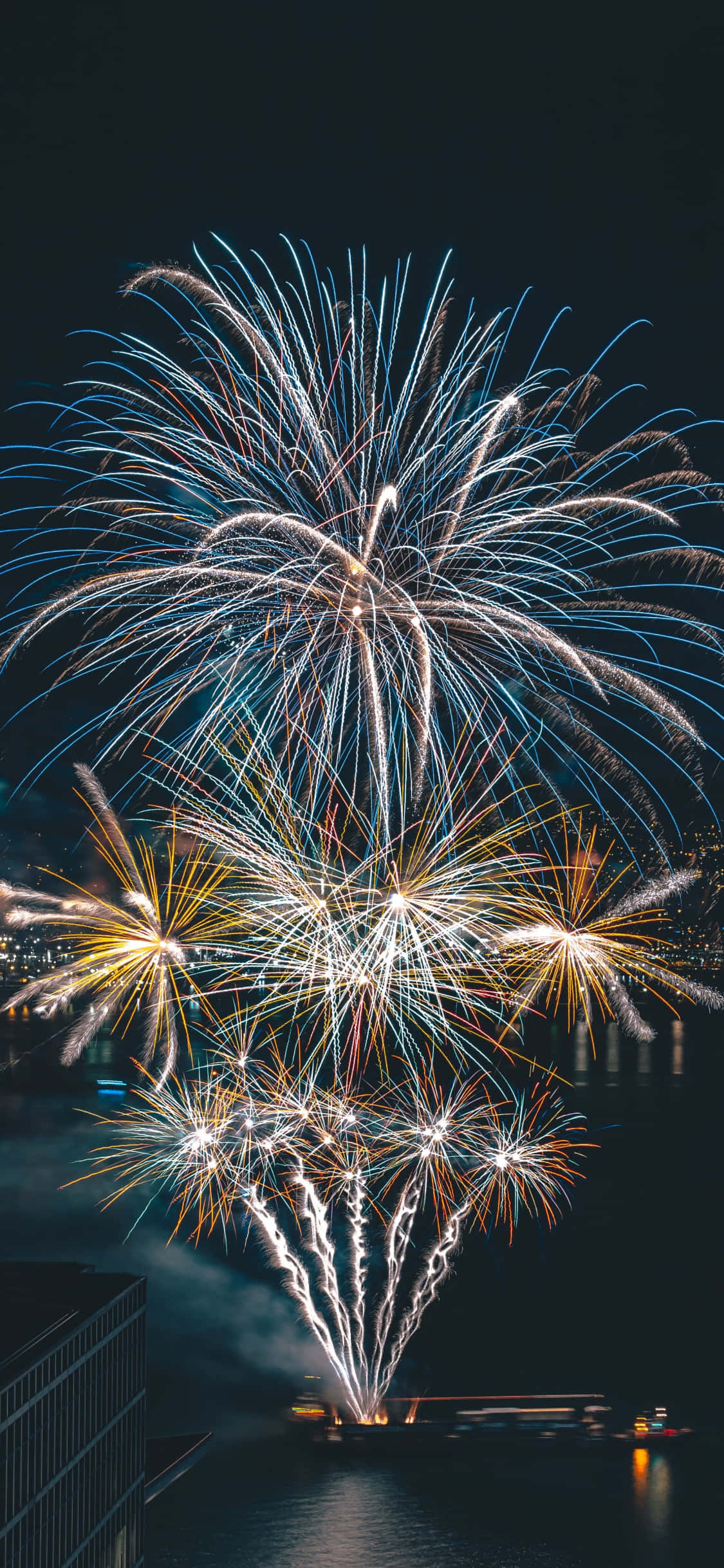 Mchezo wa Fireworks Katika Miami Lakes Picha ya Ukuta