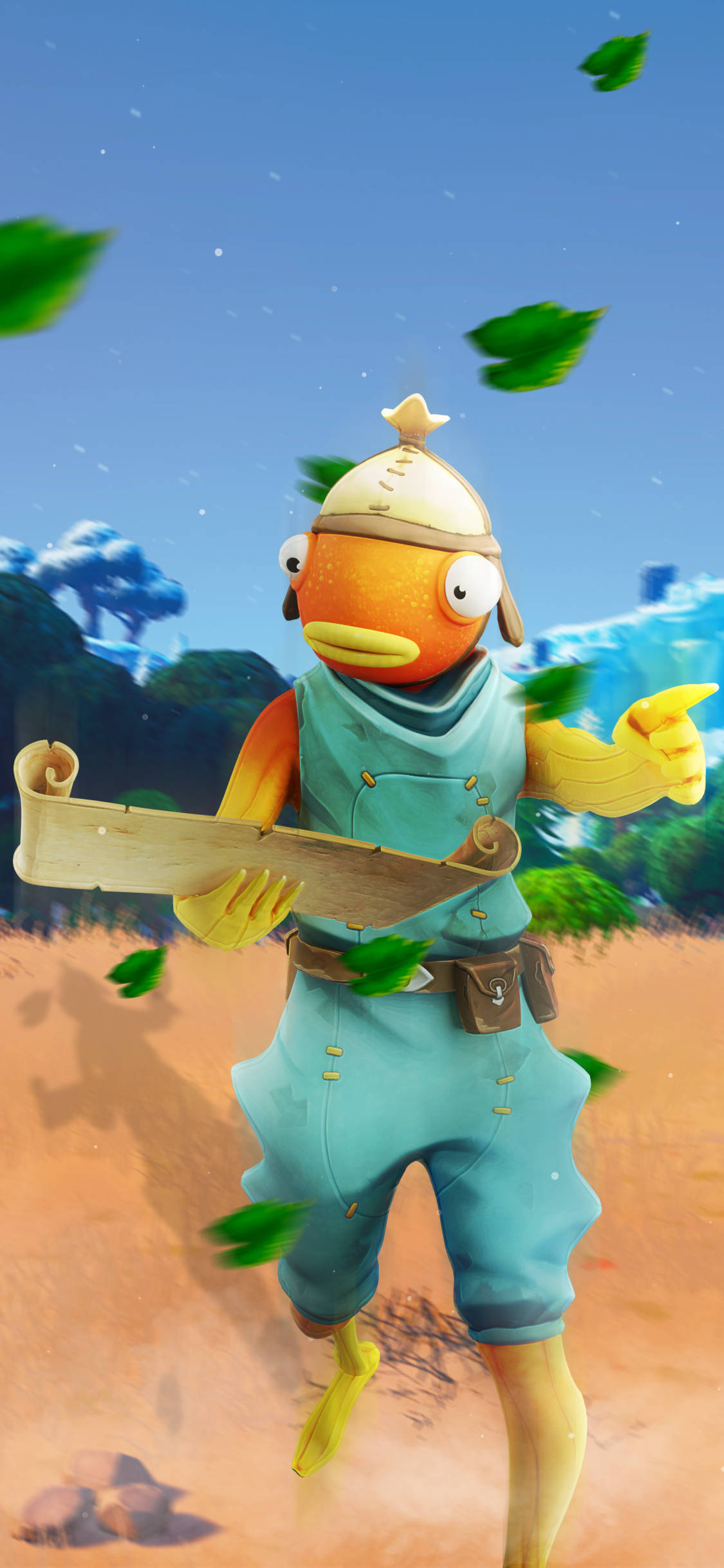 Fortnite Adventure with Fishstick - Dive into the Battle Royale Excitement Picha ya Ukuta