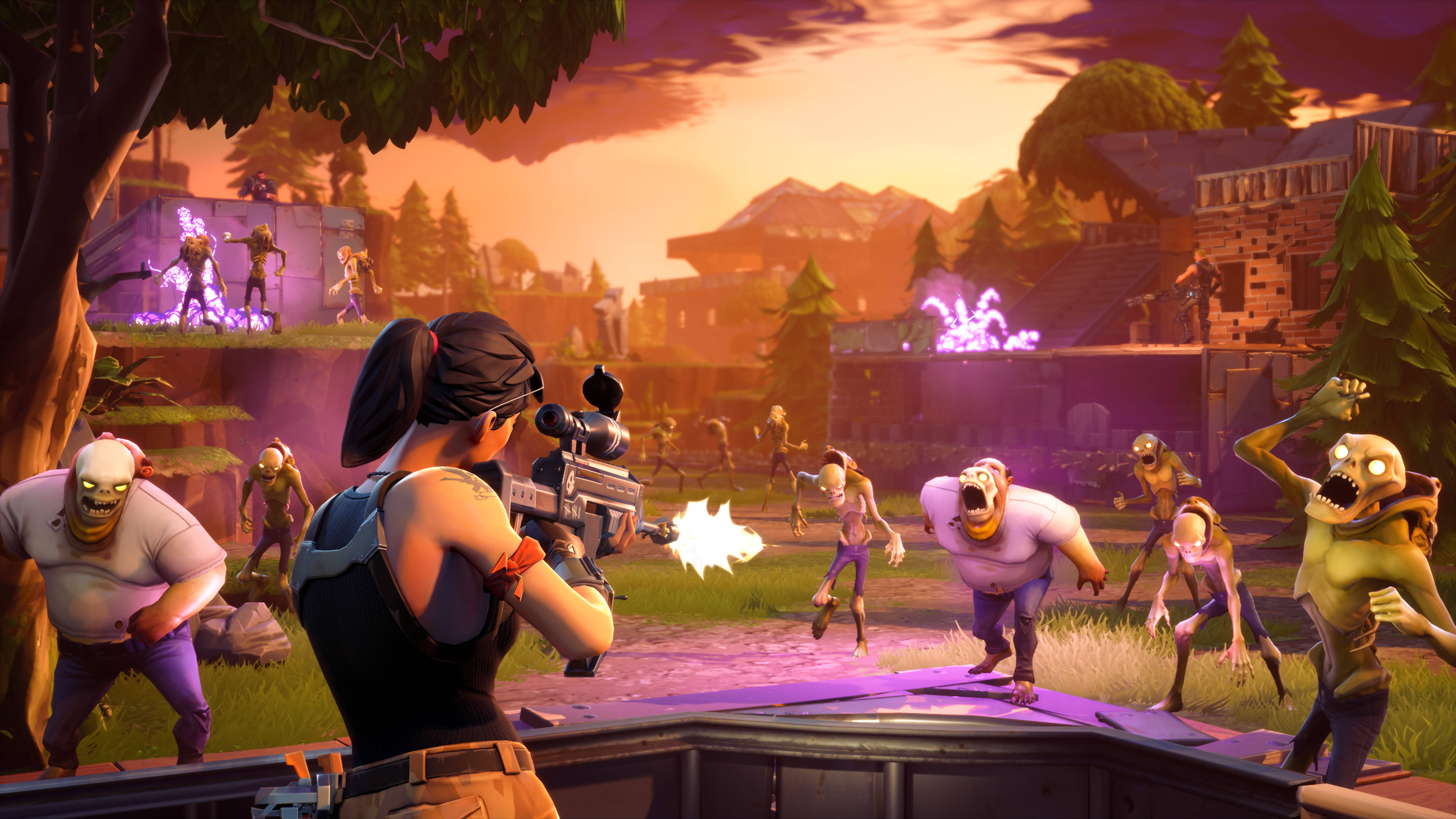 Fortnite Horde 8K Michezo Picha ya Ukuta