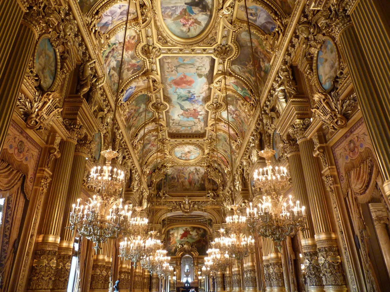 Foyer Kuu la Paris Opera House Picha ya Ukuta