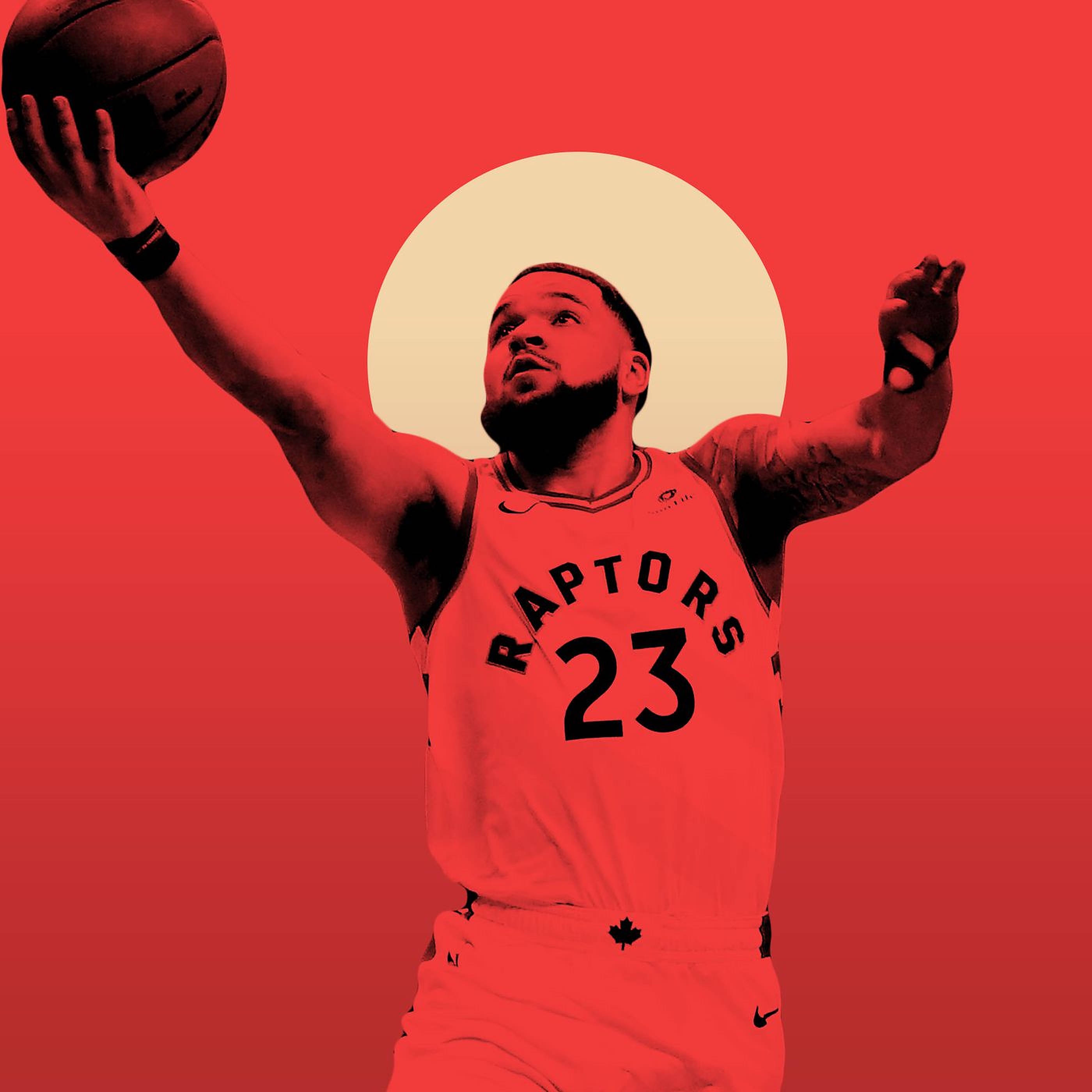Fred Vanvleet Red Artwork Picha ya Ukuta