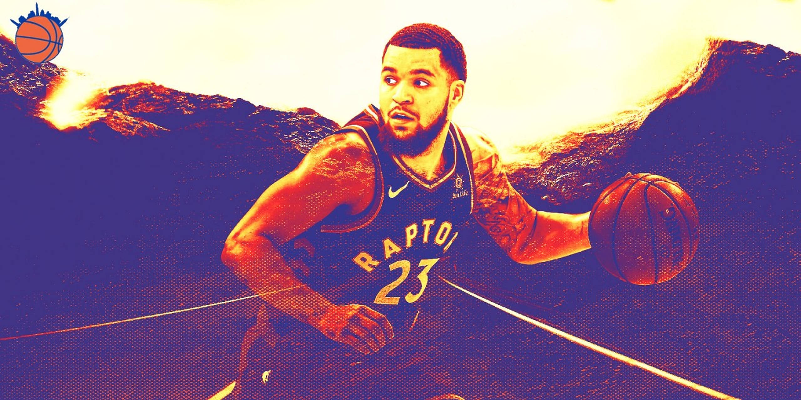 Fred Vanvleet Sanaa ya Zambarau Picha ya Ukuta