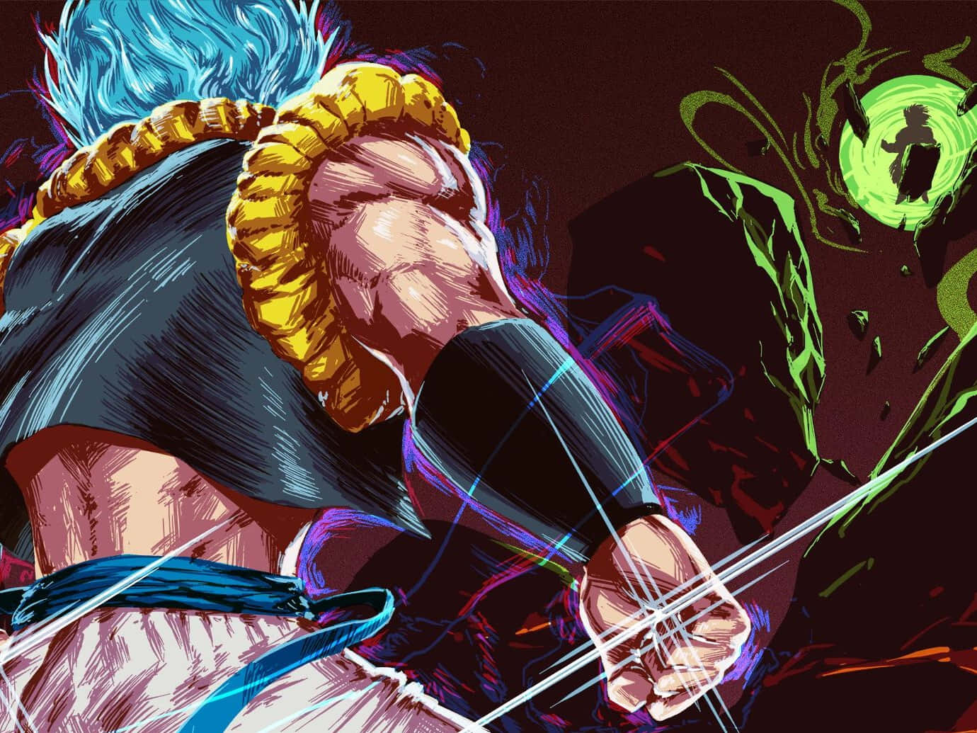 Frieza na Goku wanapambana na Broly katika hatua za kusisimua za Dragon Ball Super: Broly Picha ya Ukuta