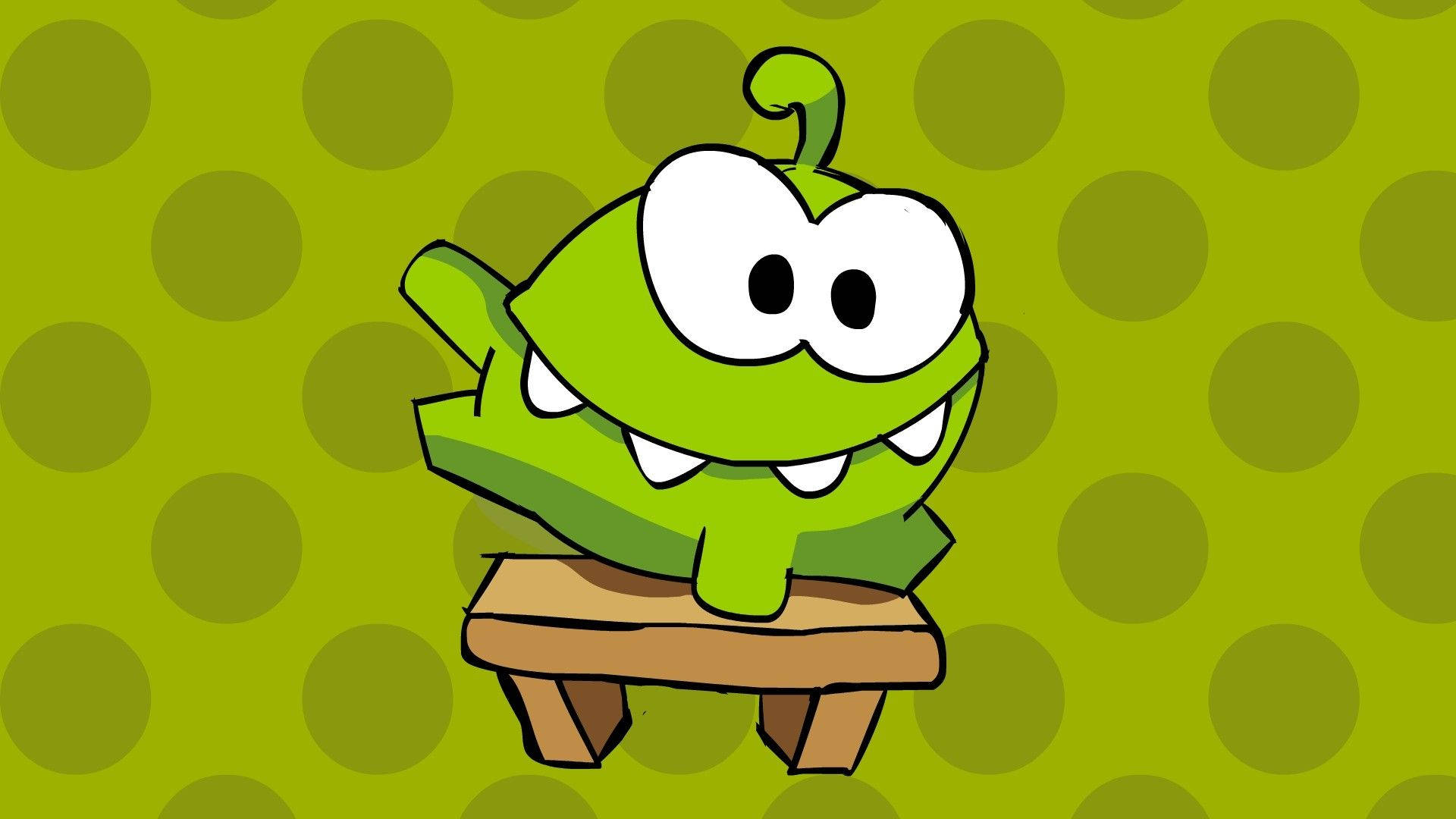 Frog Mrembo Wenye Doto za Kijani Picha ya Ukuta