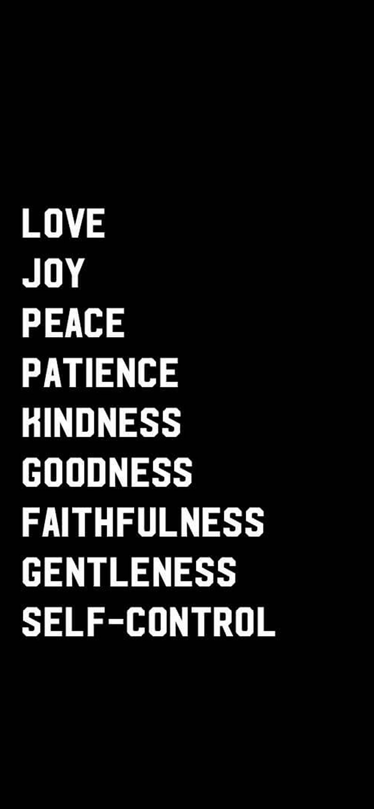 Fruit Of Spirit Motivational iPhone Picha ya Ukuta