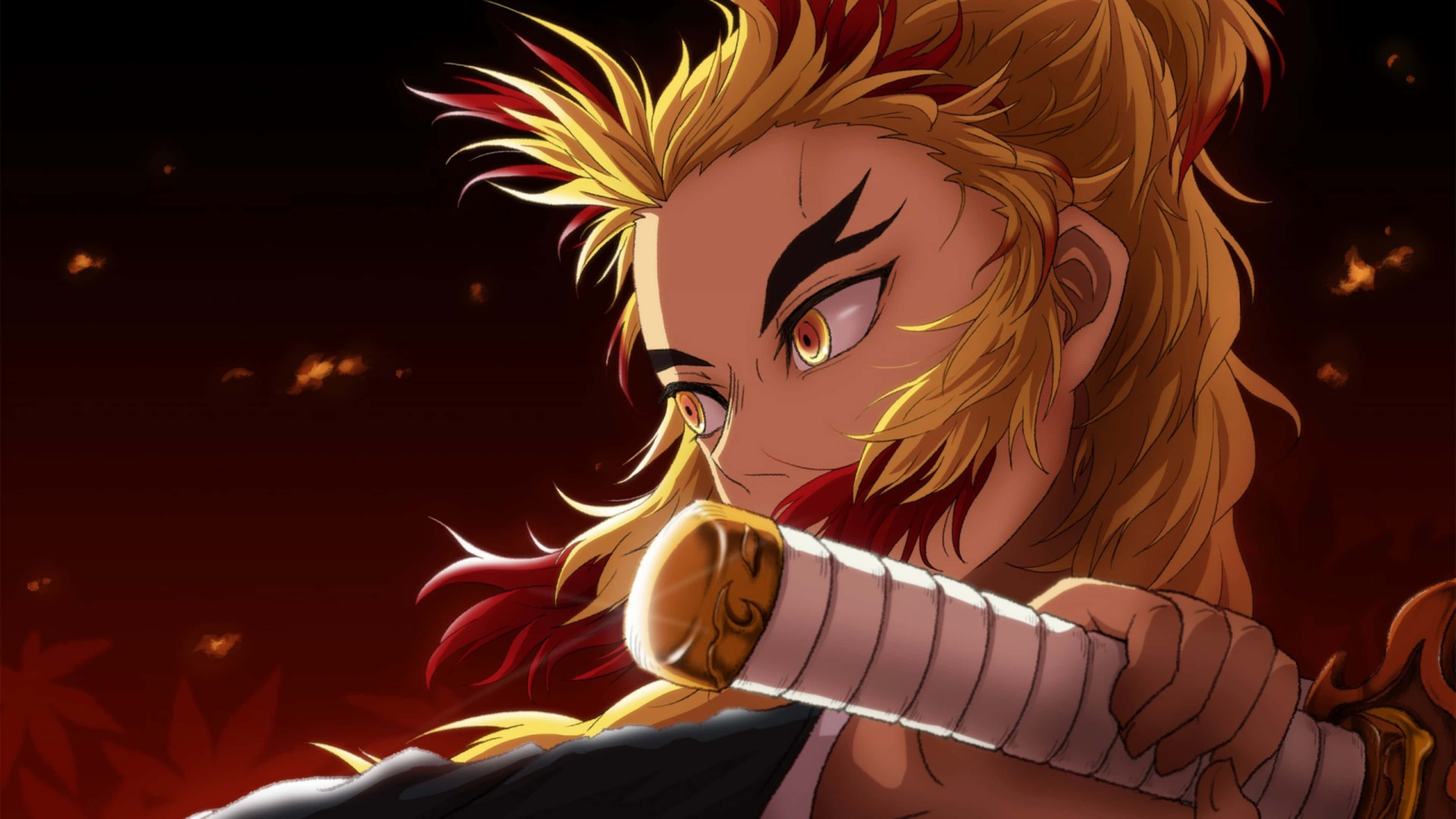 Fuata Kipepeo na Uwaangamize Mashetani katika Demon Slayer Picha ya Ukuta