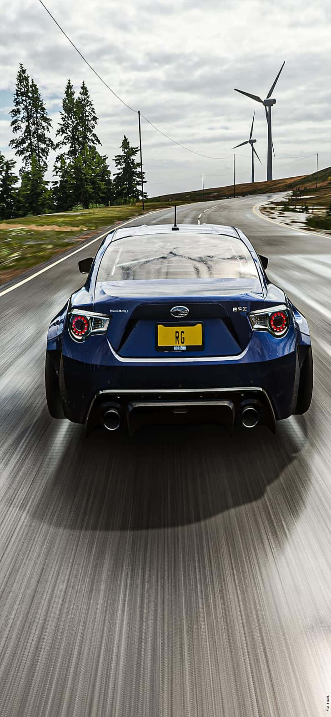 Fuatilie ulimwengu wazi mkubwa na uwezo wa iPhone Xs na Forza Horizon 4 Picha ya Ukuta