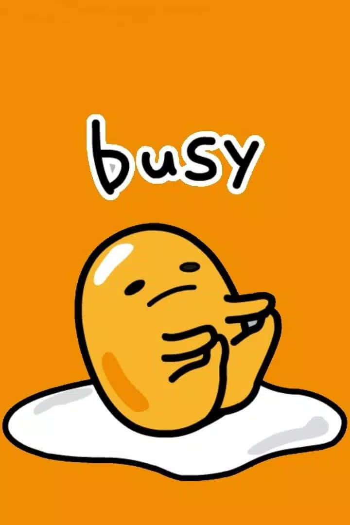 Fungua hisia zako za uvivu na Gudetama Phone! Picha ya Ukuta