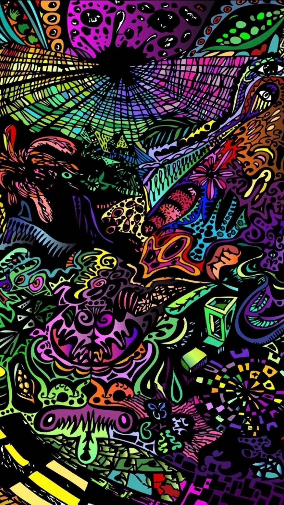 Fungua Mawazo Yako Kupitia Ardhi ya Ajabu ya Aesthetic Trippy Picha ya Ukuta