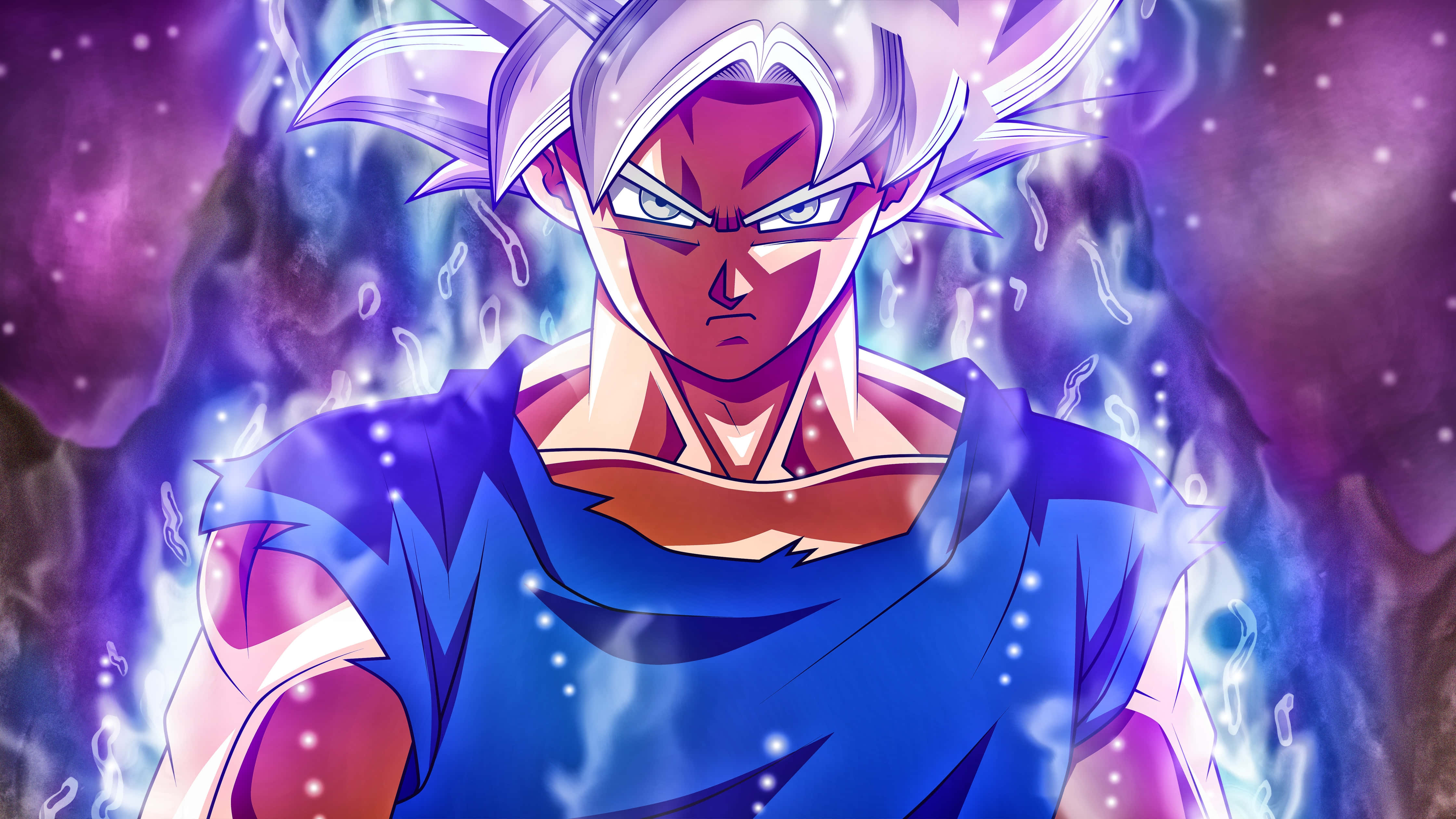 Fungua Nguvu ya Ultra Instinct na Goku Picha ya Ukuta