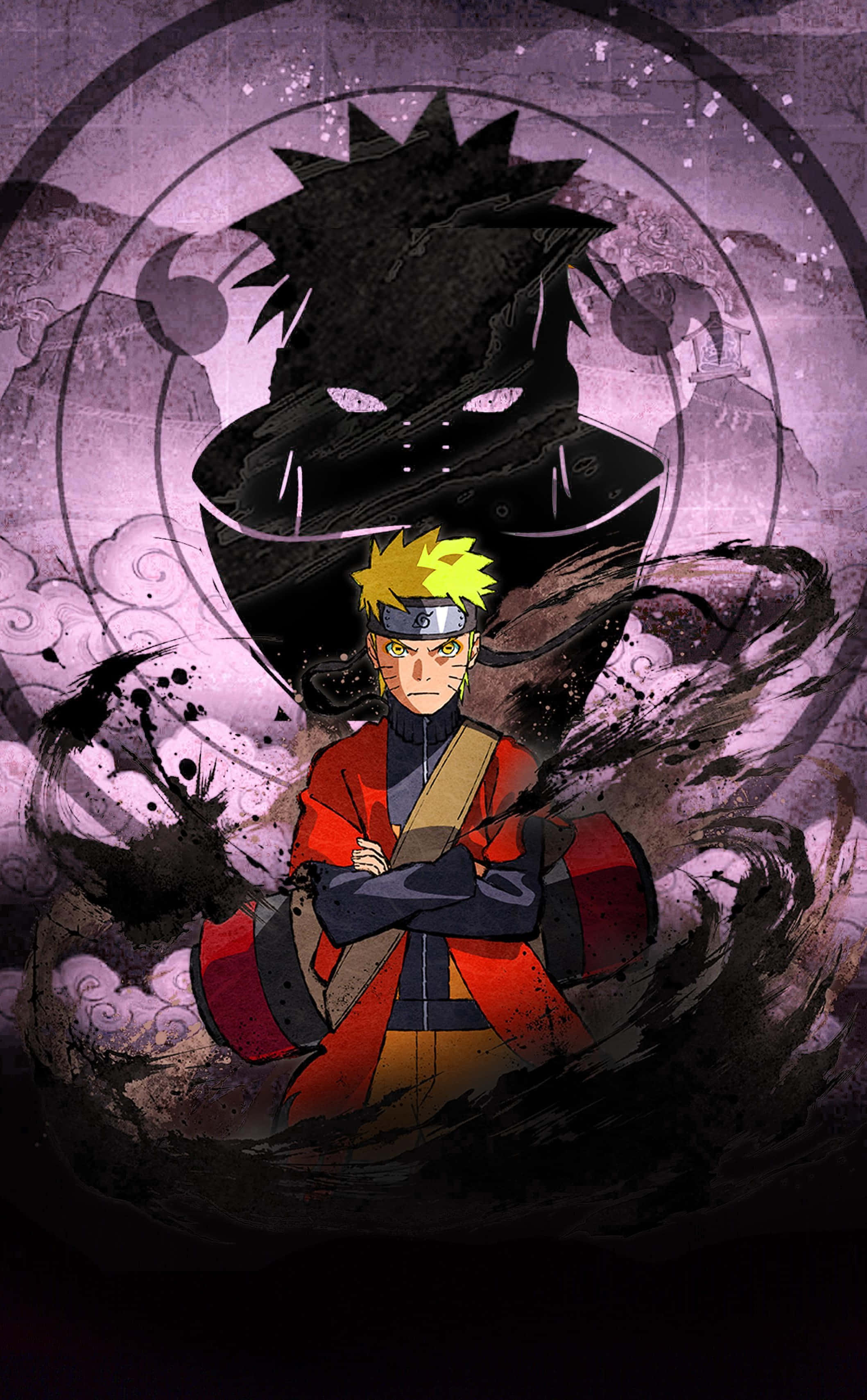 Fungua Nguvu za Mkia Tisa kwa Picha Hii ya Simu ya Naruto Picha ya Ukuta