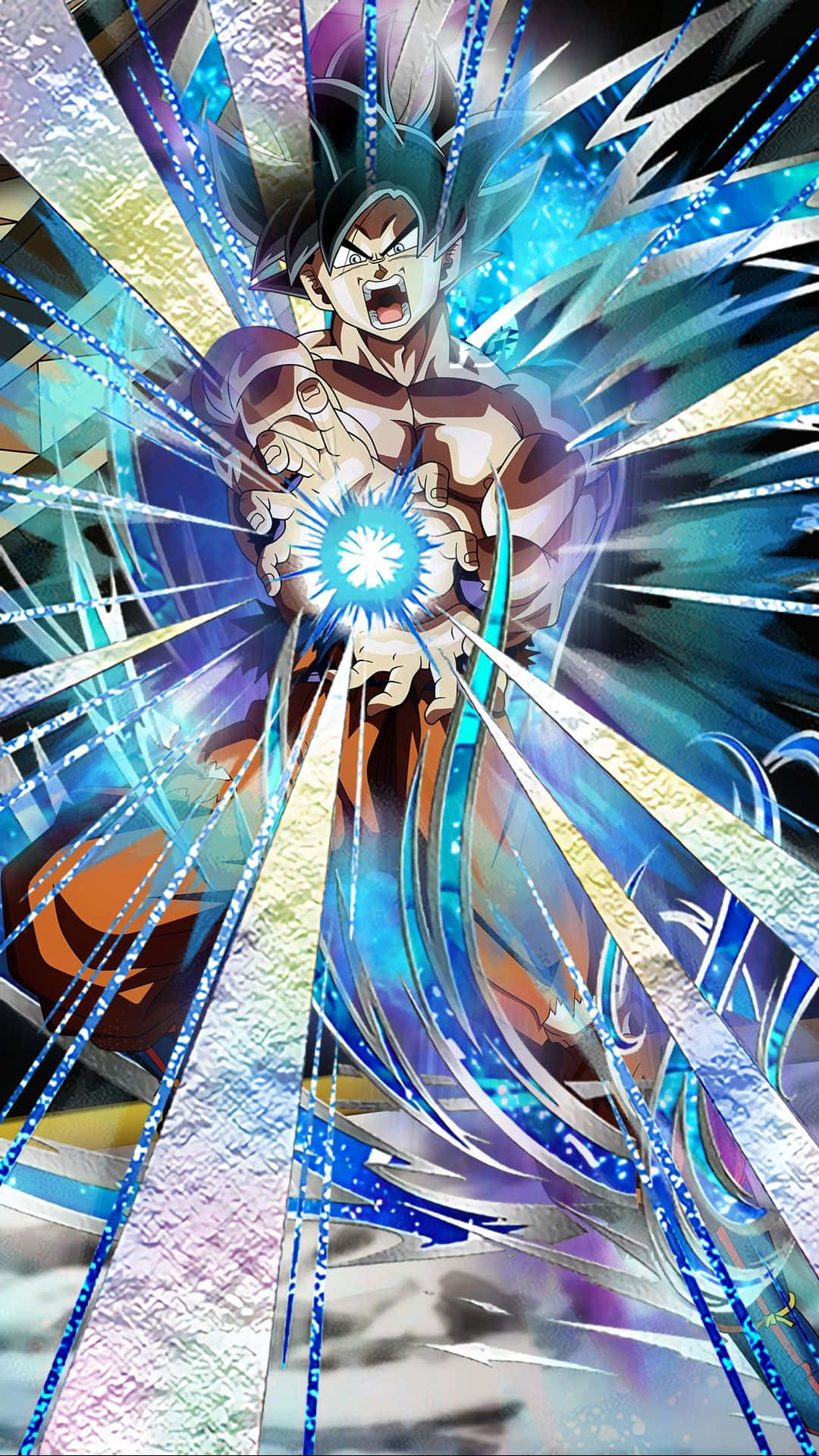 Fungua nguvu za Ultra Instinct ya Goku Picha ya Ukuta