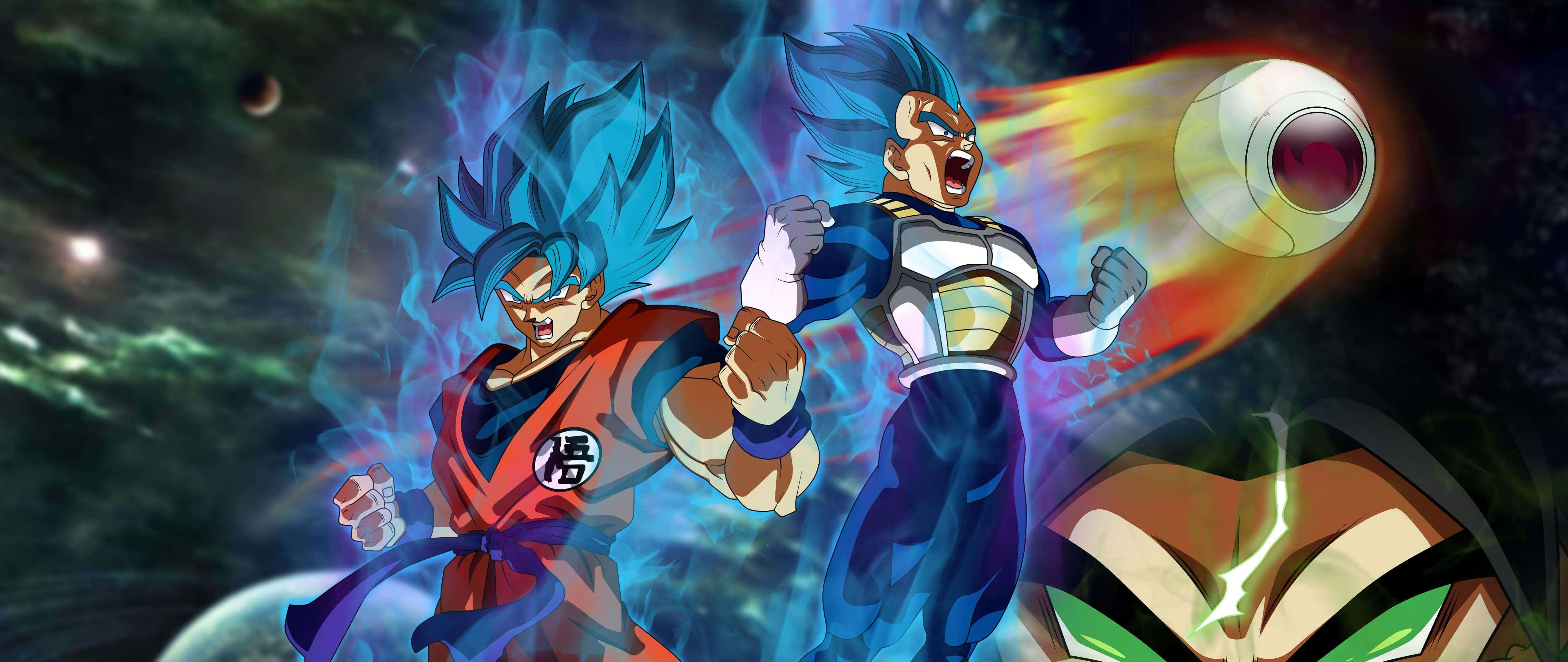 Fungua Nguvu Zako za Super Saiyan na Dragon Ball Super Broly Picha ya Ukuta