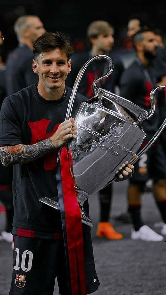 Fungua uwezo wako kwa iPhone mpya ya Messi. Picha ya Ukuta