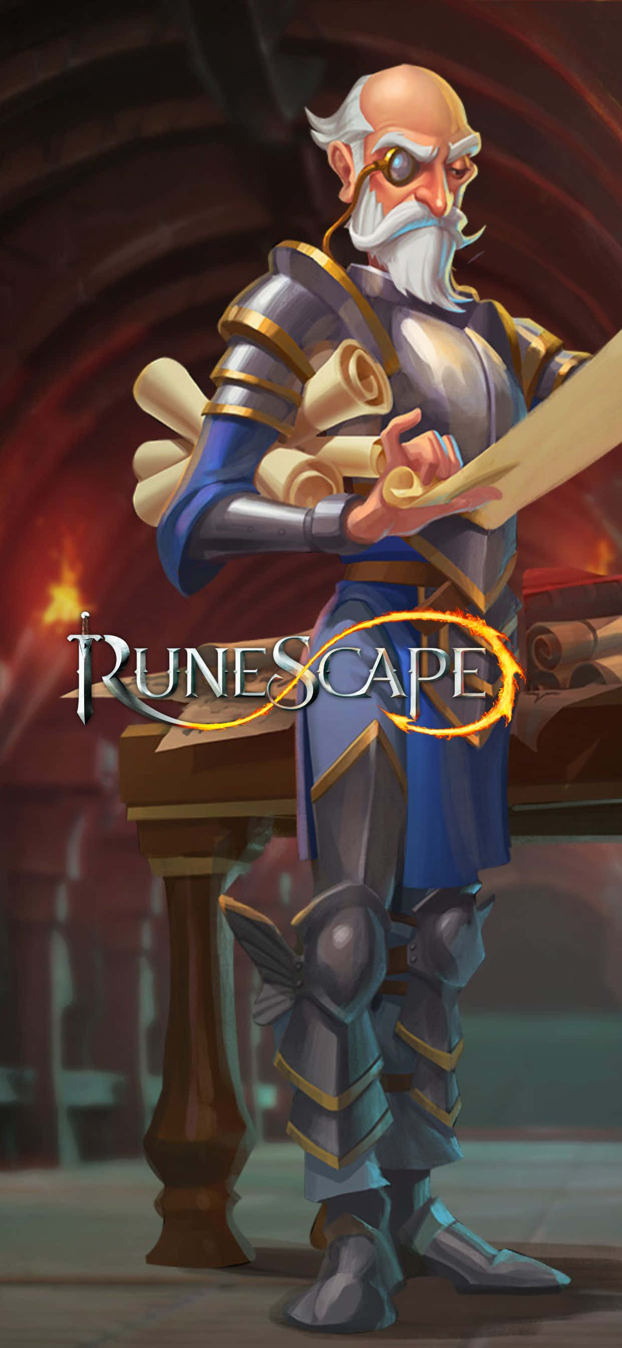 Furahia Dunia ya Runescape na iPhone Xs Max Picha ya Ukuta