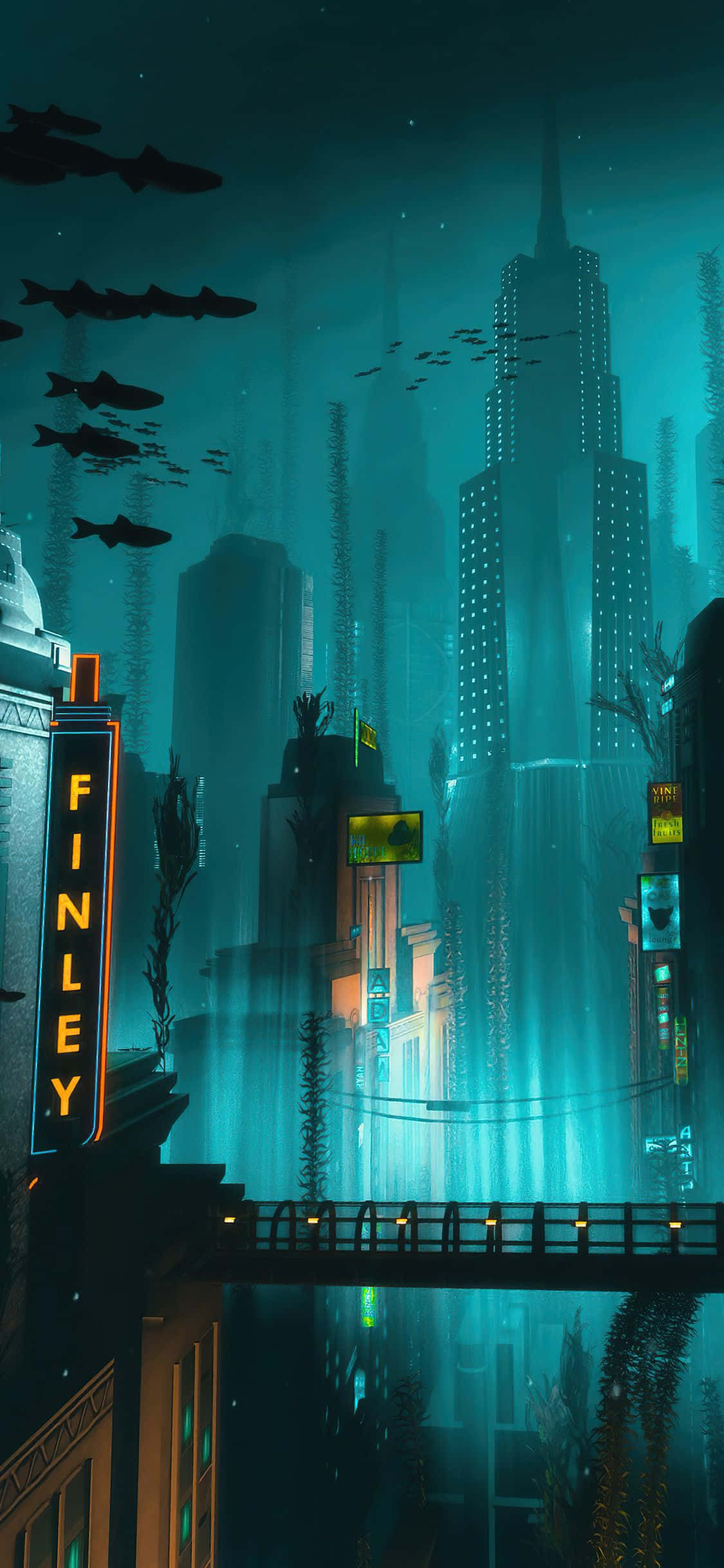 Furahia Graphics za 4K za Ajabu za Bioshock kwenye iPhone Picha ya Ukuta