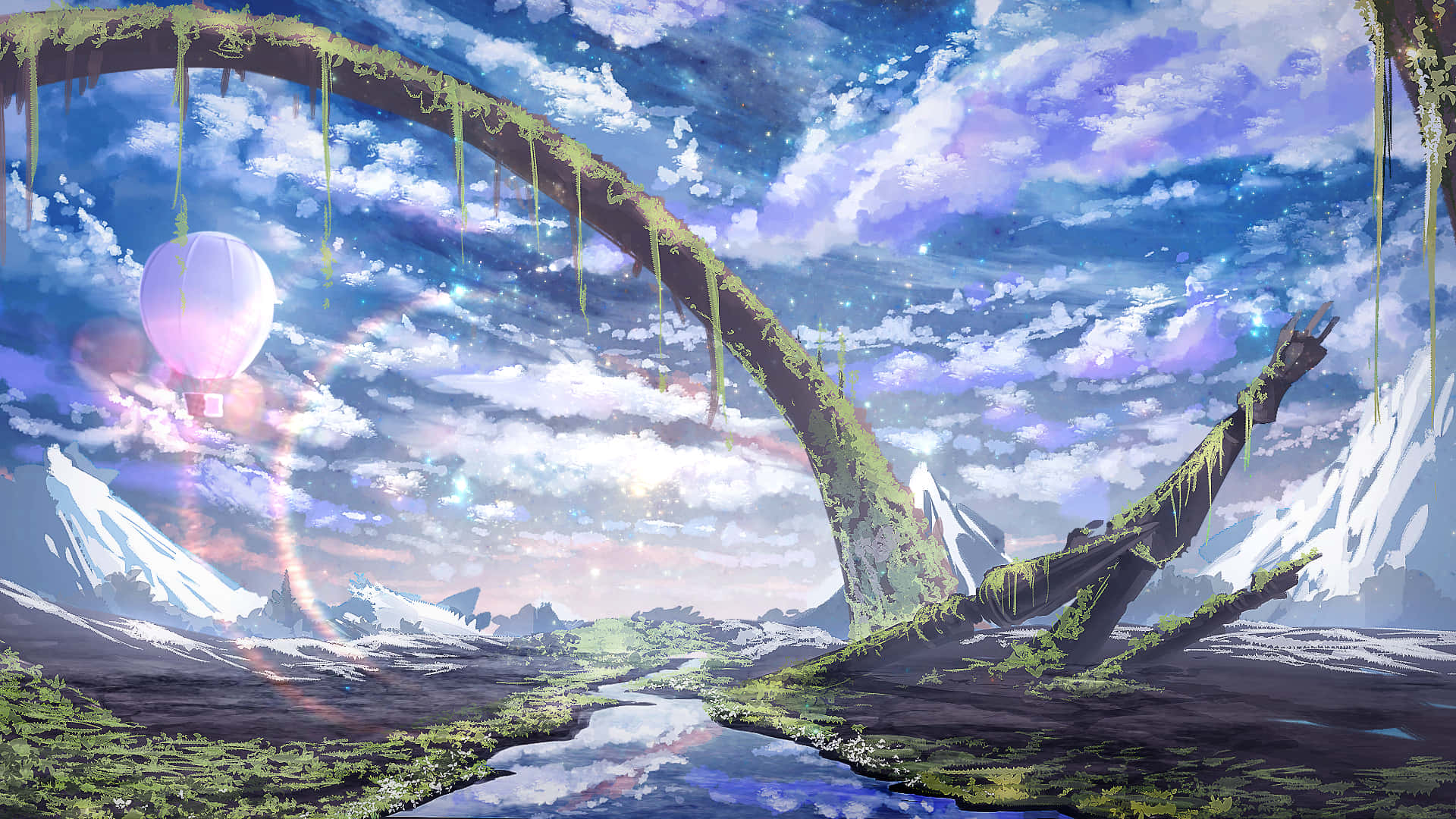 Furahia Mandhari ya Anime Picha ya Ukuta