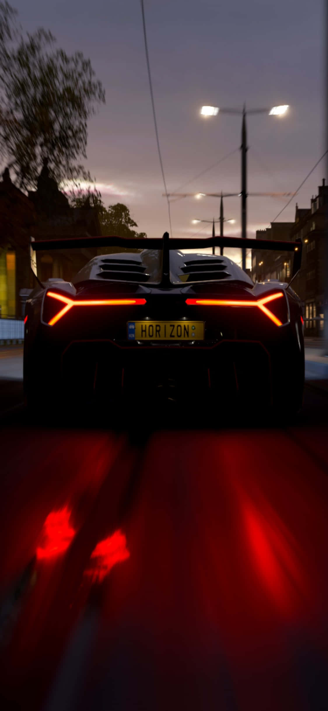 Furahia Mhemko na Safari ya Kusisimua ya Forza Horizon 4 kwenye iPhone Xs Picha ya Ukuta