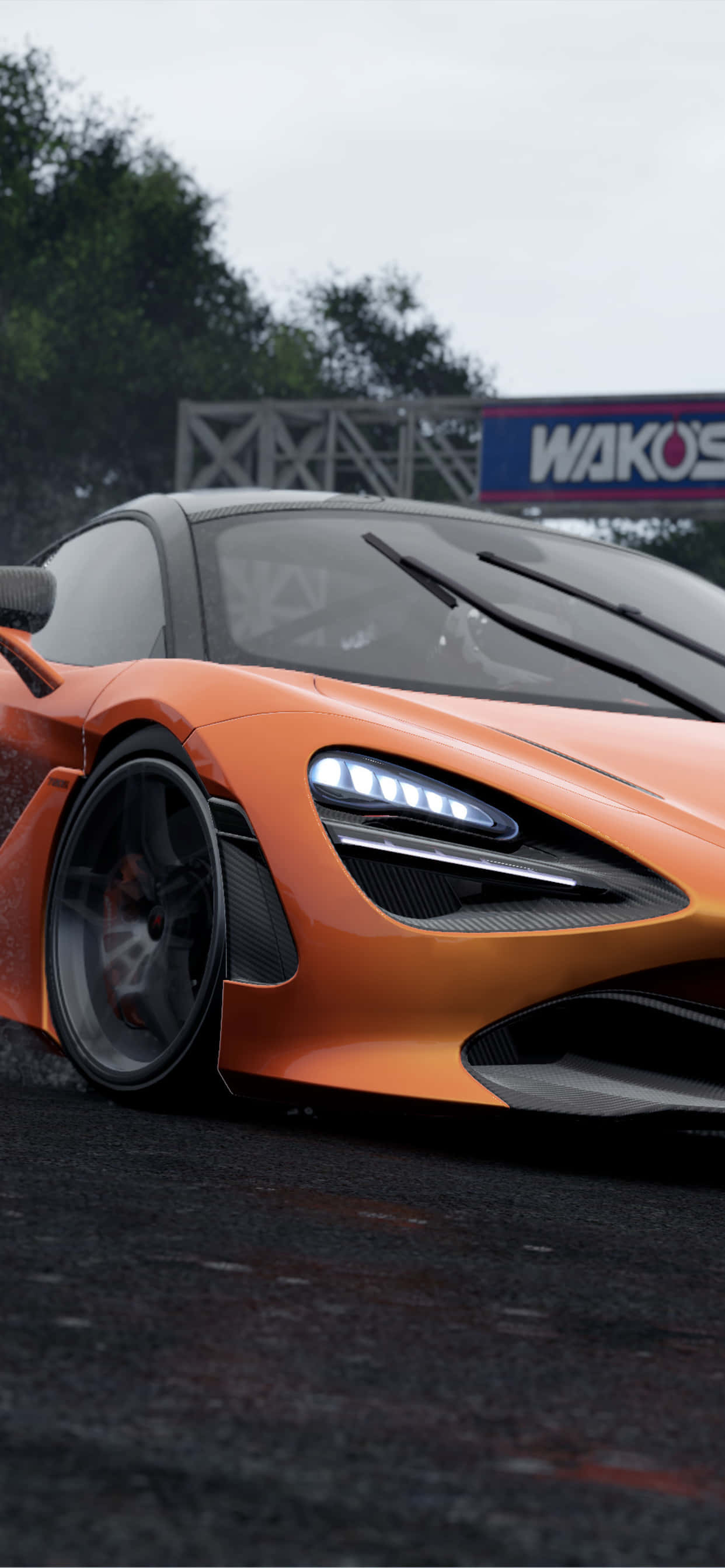 Furahia mhemko wa dunia ya kasi ya Project Cars 2 na iPhone Xs Max. Picha ya Ukuta